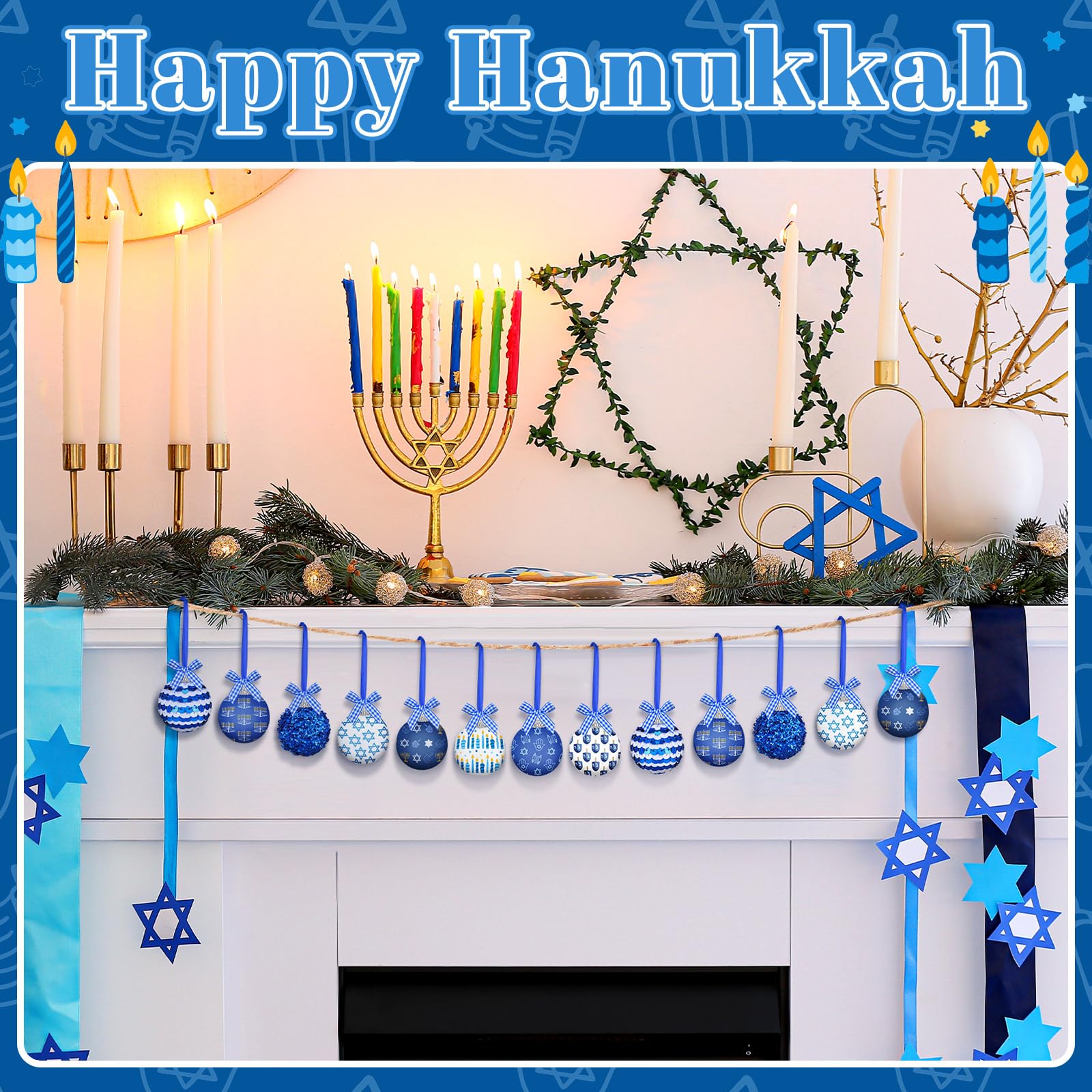 Blosssound 16 Pcs Breast Cancer Hanging Tree Ornaments 1.57 Inch Breast Cancer Awareness Ball Decoration Pink Ribbon Hanging Orn