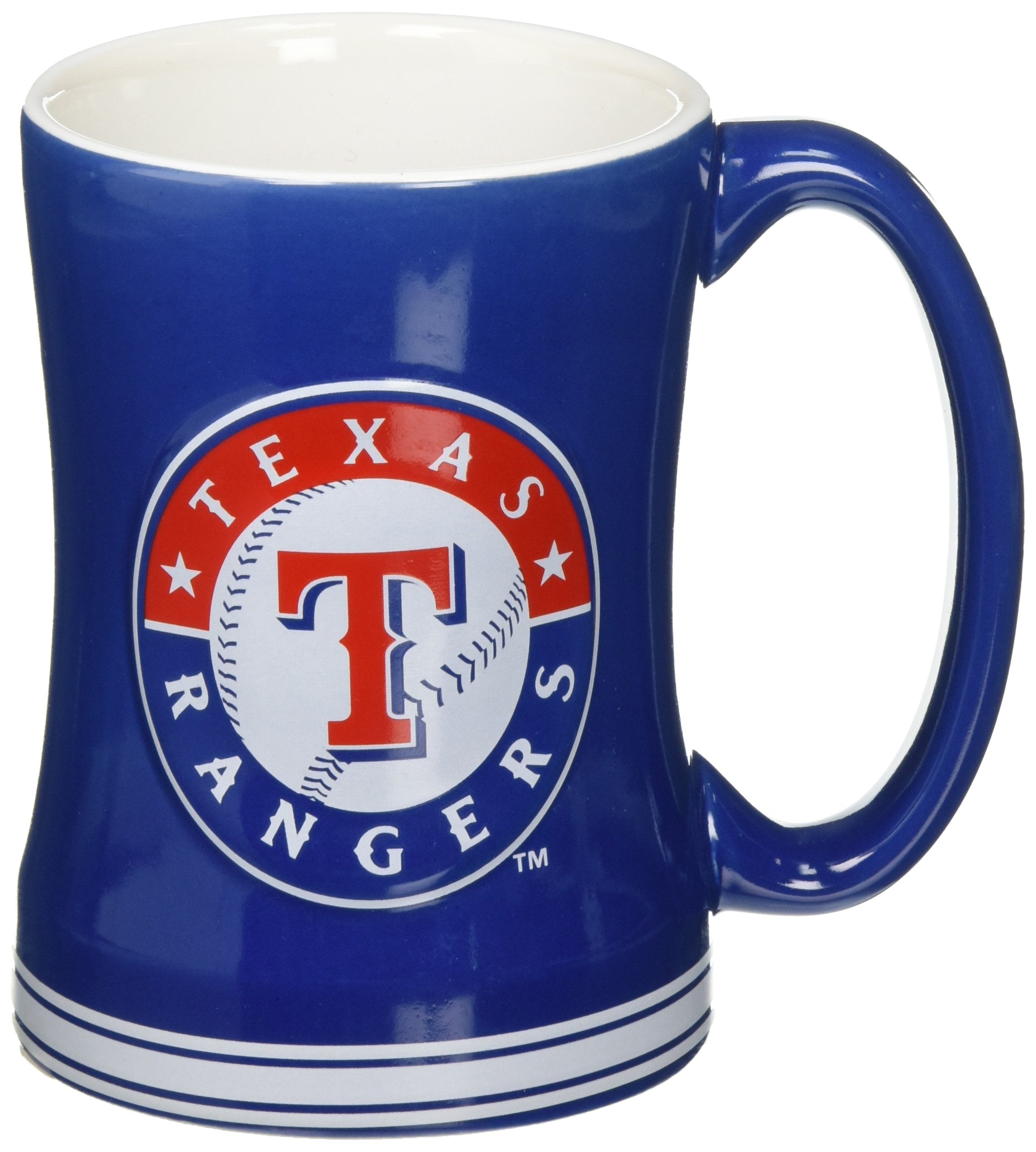 MLB Texas Rangers Sculpted Relief Mug, 14-ounce
