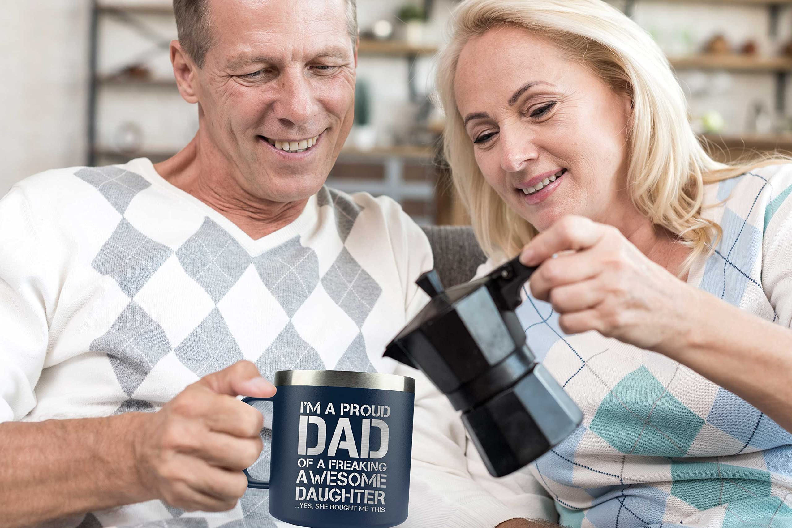 Amazprints Gifts For Dad From Daughter -Dad Gifts For Fathers Day - Funny Dad Gifts From Daughter - Dad Birthday Gifts Ideas Fro