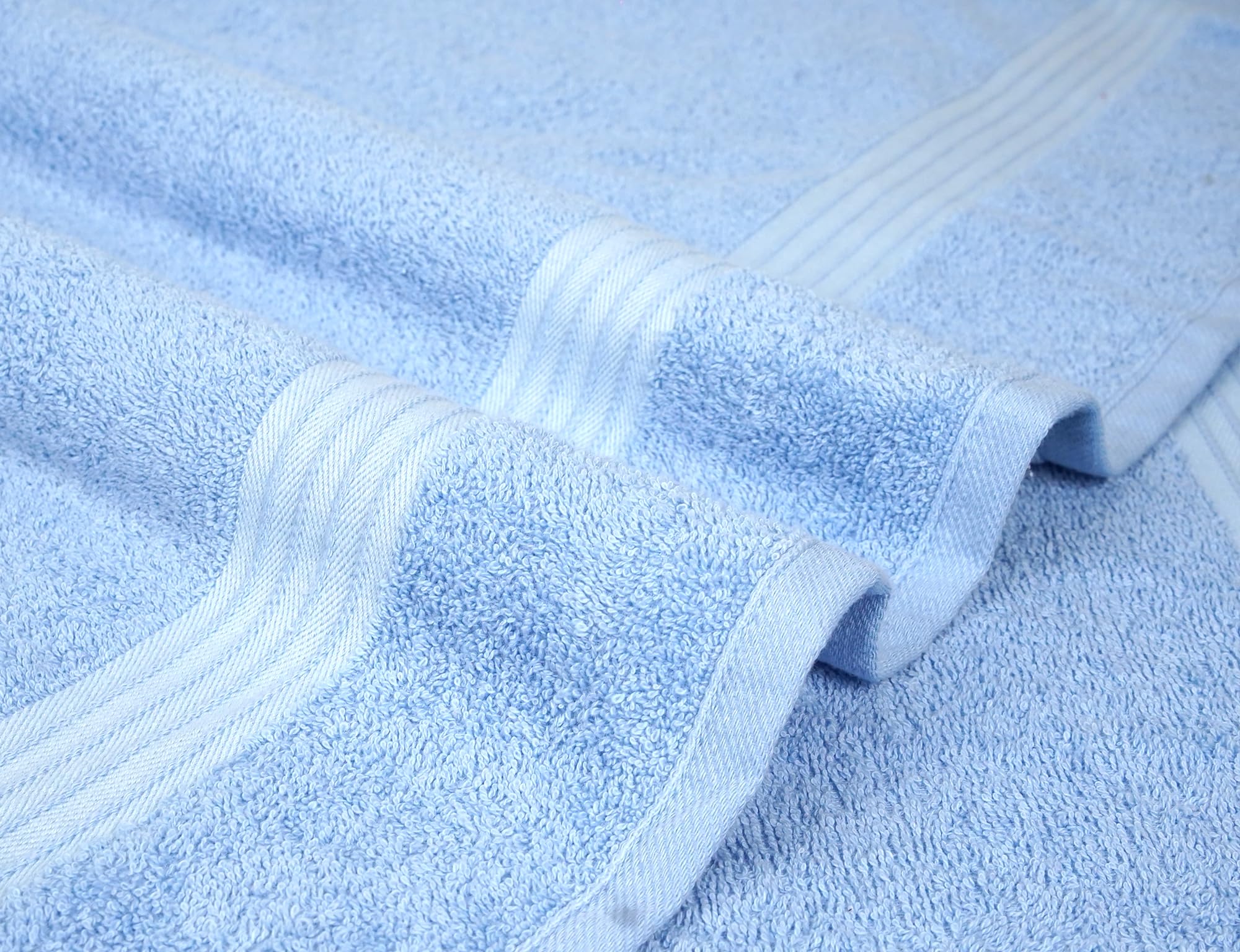 Textila 100% Cotton Extra Large Bath Towels - 30X60 (4-Pack, Blue) - Highly Absorbent, Super Soft, And Luxurious For Bathroom, P