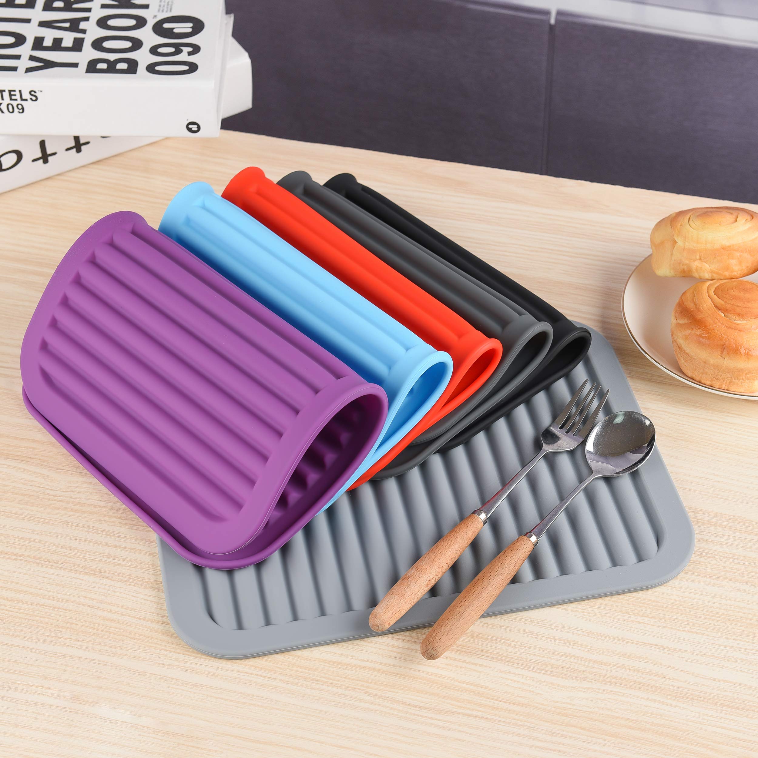 Silicone Trivets For Hot Pots And Pans, Trivets For Hot Dishes,Mats For Countertop,Mat Pads Heat Resistant Table Placemats 2 Pac