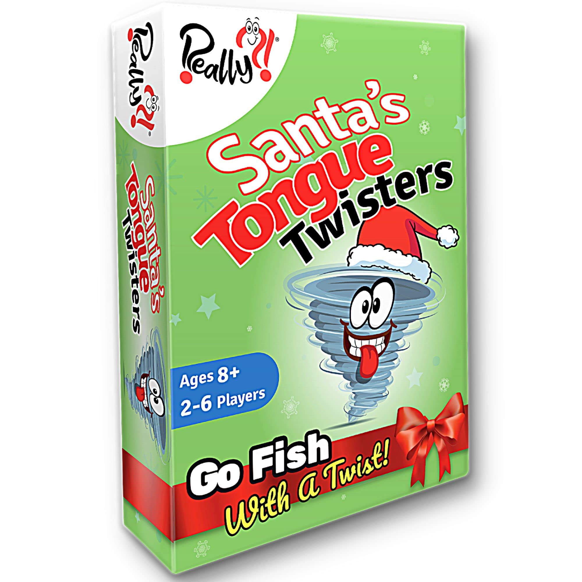 Santaas Tongue Twisters Card Game, Christmas Games For Families, Fun Stocking Stuffer Idea, Holiday Party Game For Kids And Adul