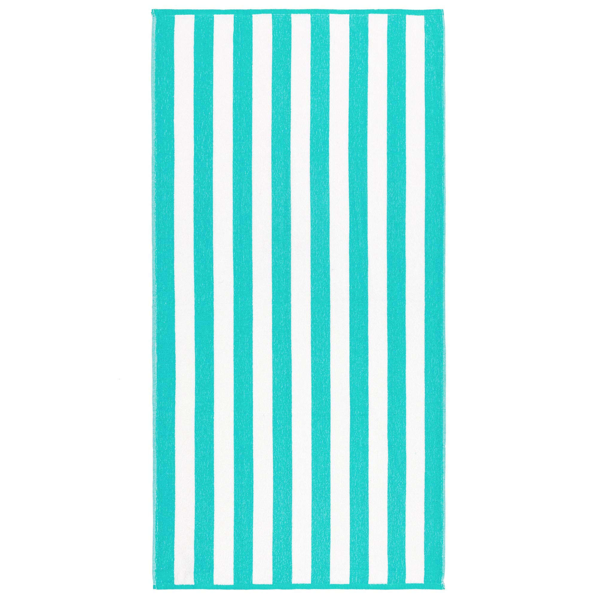 Beachland Classic Cabana Stripe Beach Towel - 30 x 60 inch 100% Soft Cotton Terry Resort Style Perfect for Beach and Pool (Royal-Tur-Mint-Pink  48 Pack)