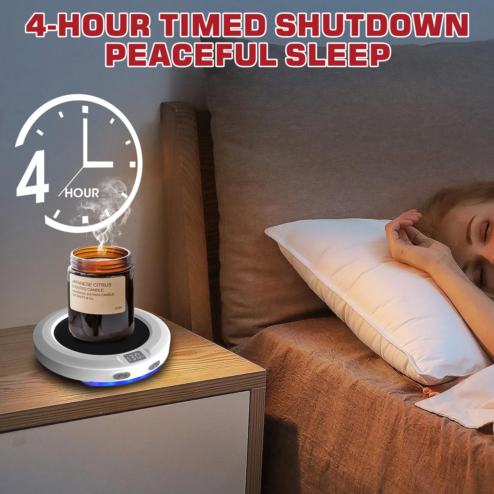 Coffee Mug Warmer For Desk -Auto Shut Off, 3 Heat Settings, Keep Your Coffee Warm For Office Hours, Perfect Coffee Lovers Gift I