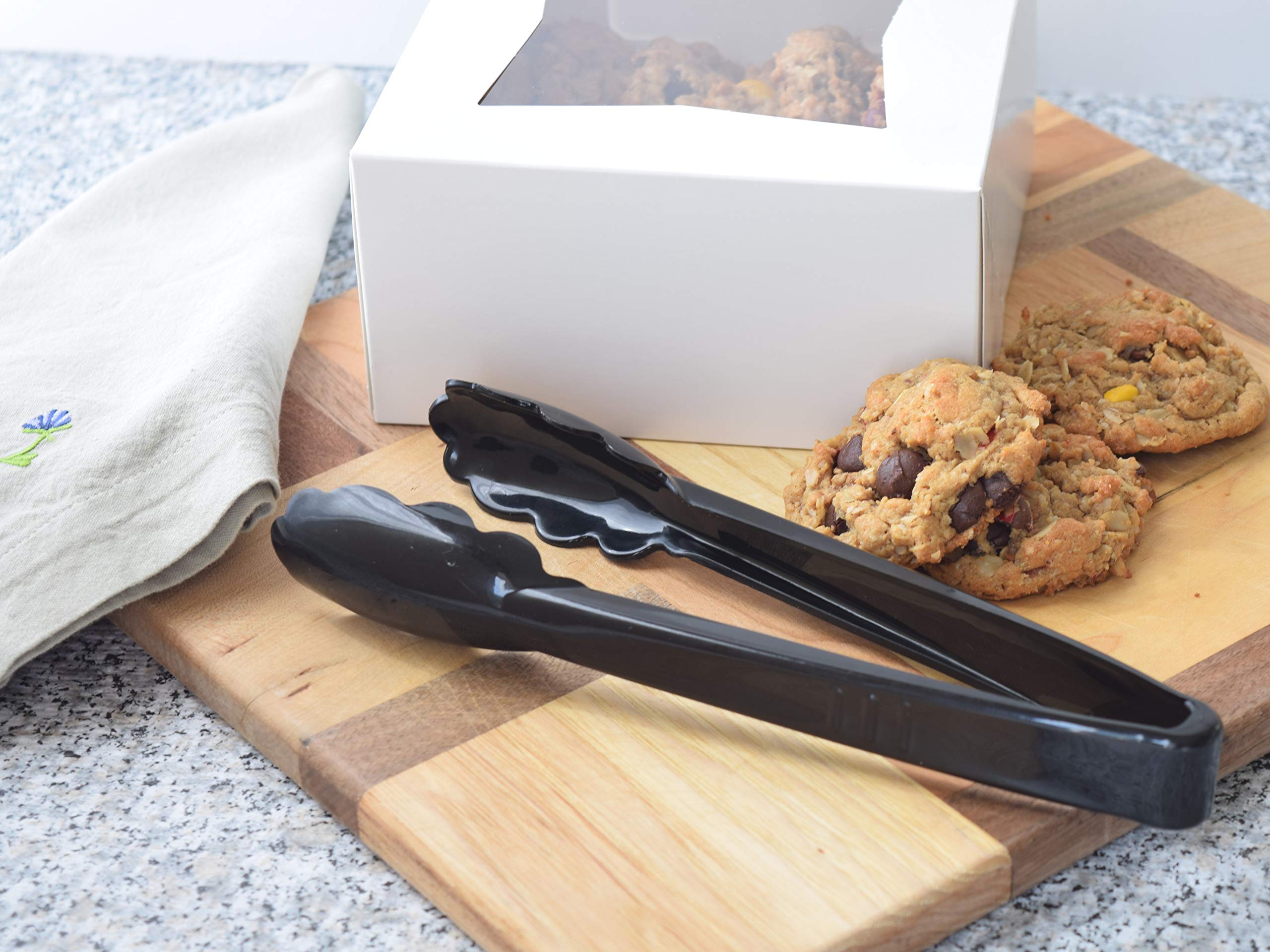 6'' X 6'' X 3'' White Bakery Box | Auto-Popup | Small Pie Boxes With Window | 20 Pack