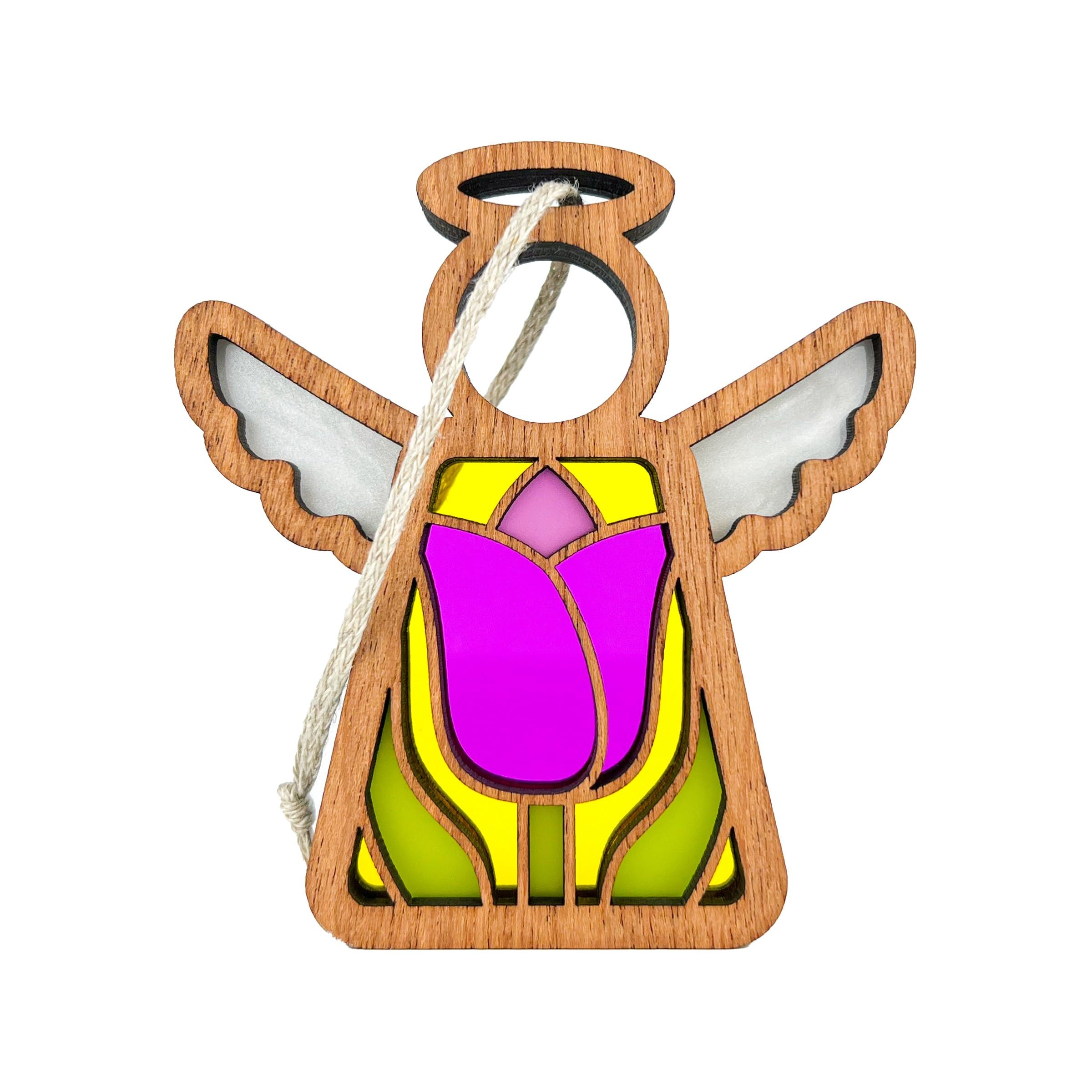 Tulip Ornament - Pink Flower Decorations - Tiered Tray Decor - Unique Christmas Tree Decorations - Sister Birthday Gift Ideas - 