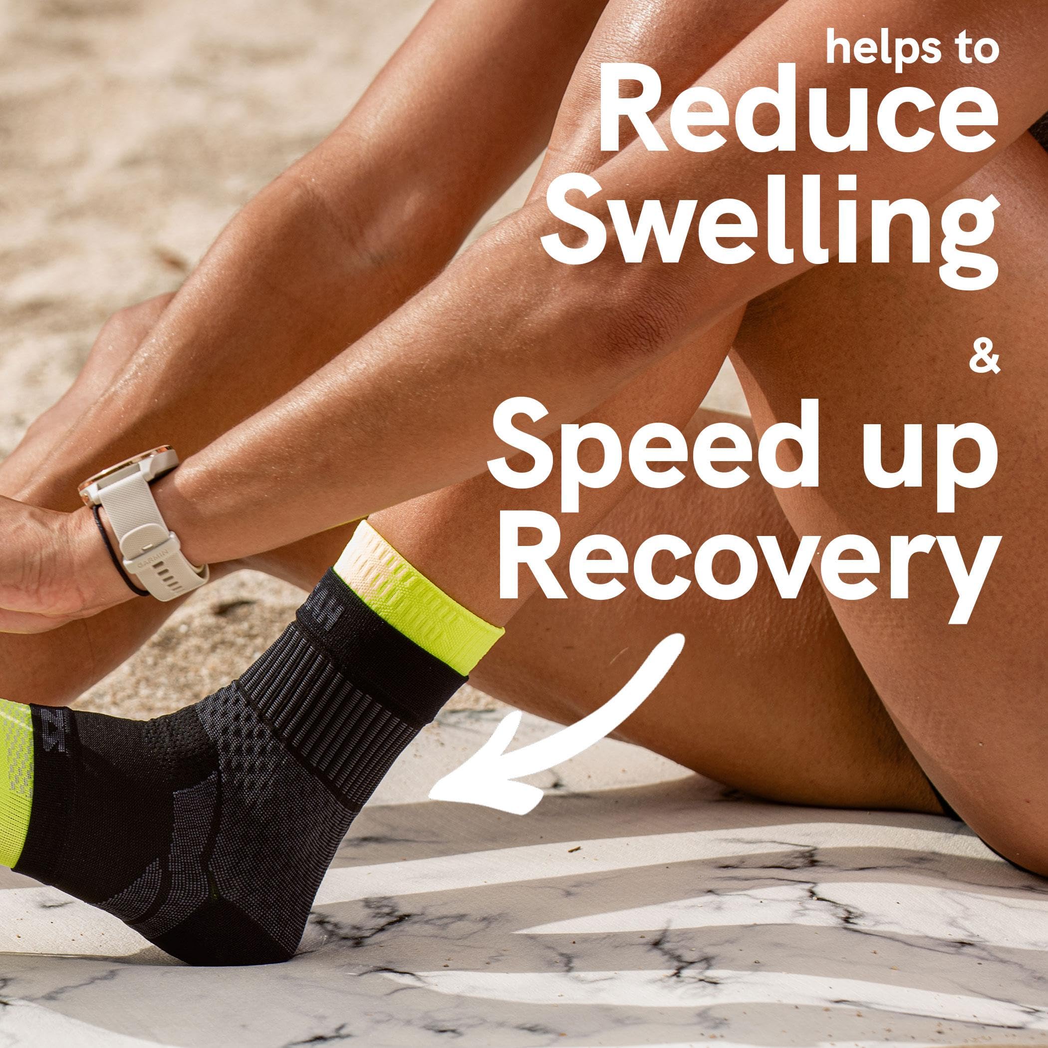 Zensah Ankle Support - Compression Ankle Brace - Great For Running, Soccer, Volleyball, Sports - Ankle Sleeve Helps Sprains, Ten