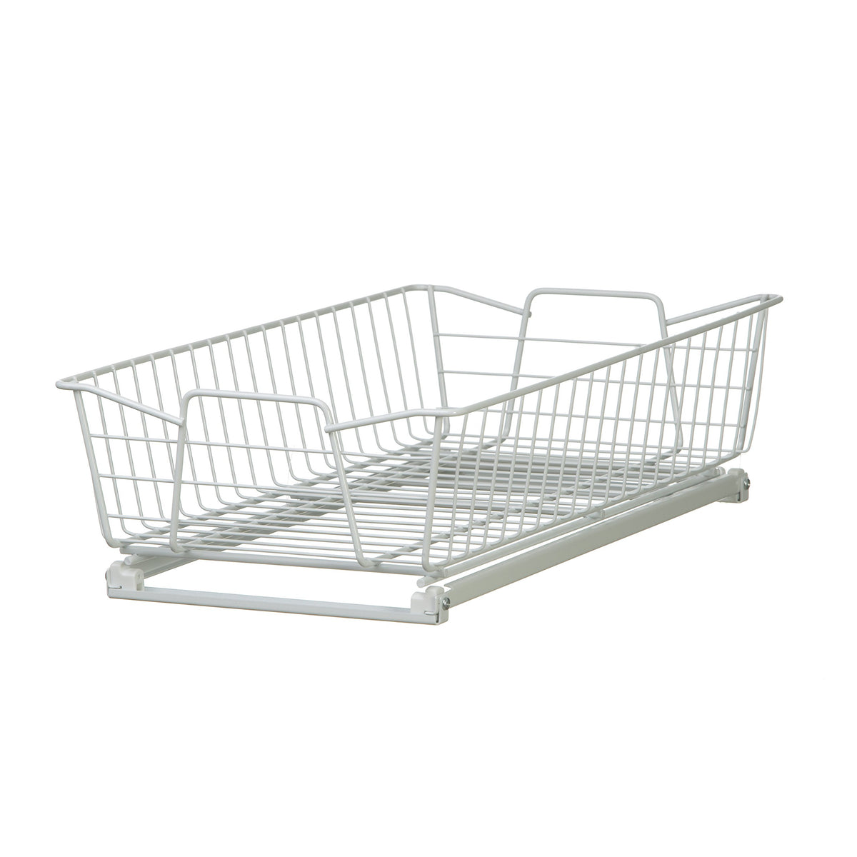 Closetmaid Pull Out Cabinet Organizer Heavy Duty, Slide Out Pantry Shelves Drawers For Kitchen, Bathroom, White, 11-Inch One Tie