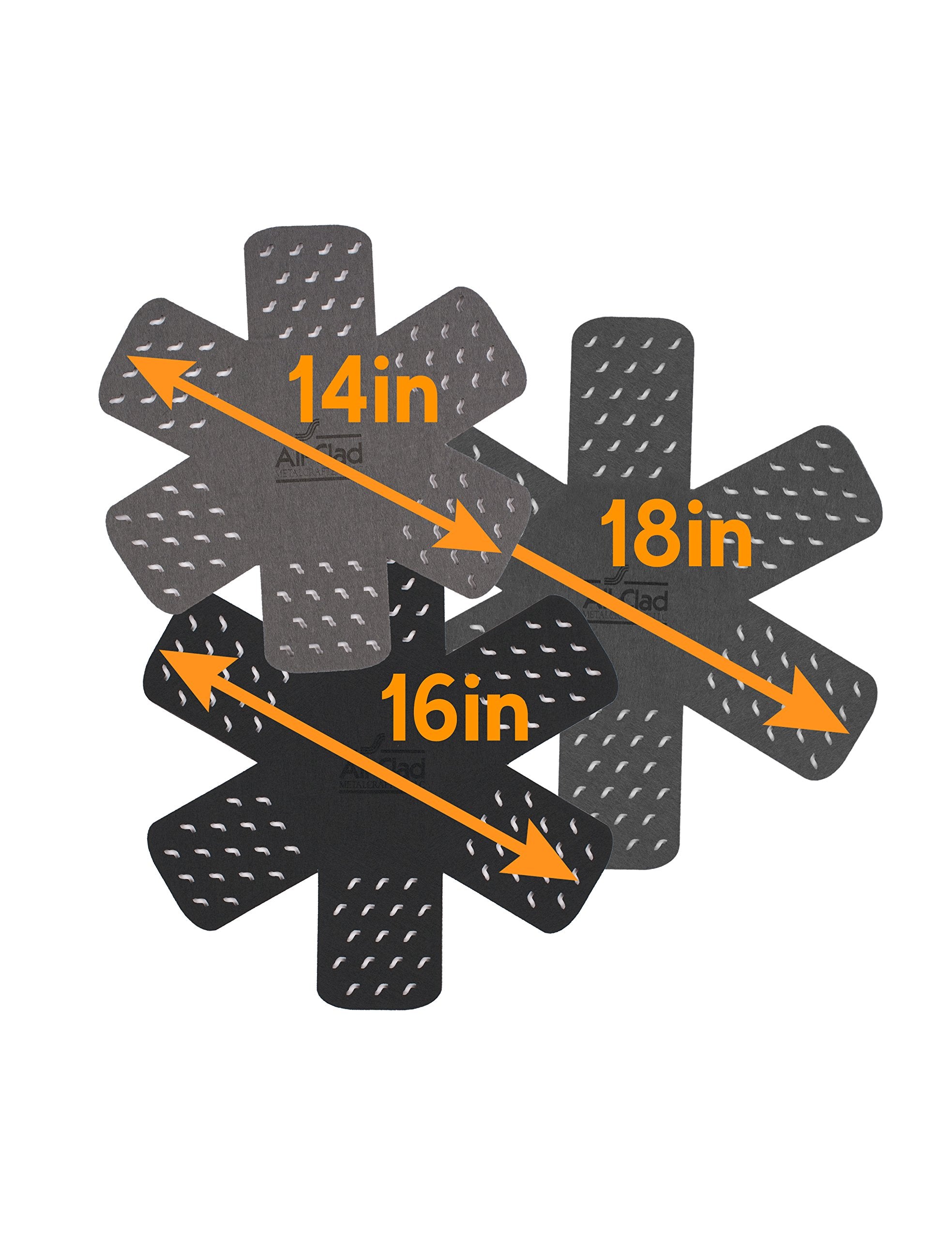 All-Clad Premium Cookware Protectors: Pot and Pan Protectors for Kitchen Organization - Perfect for Cast Iron, Steel, or Glass,