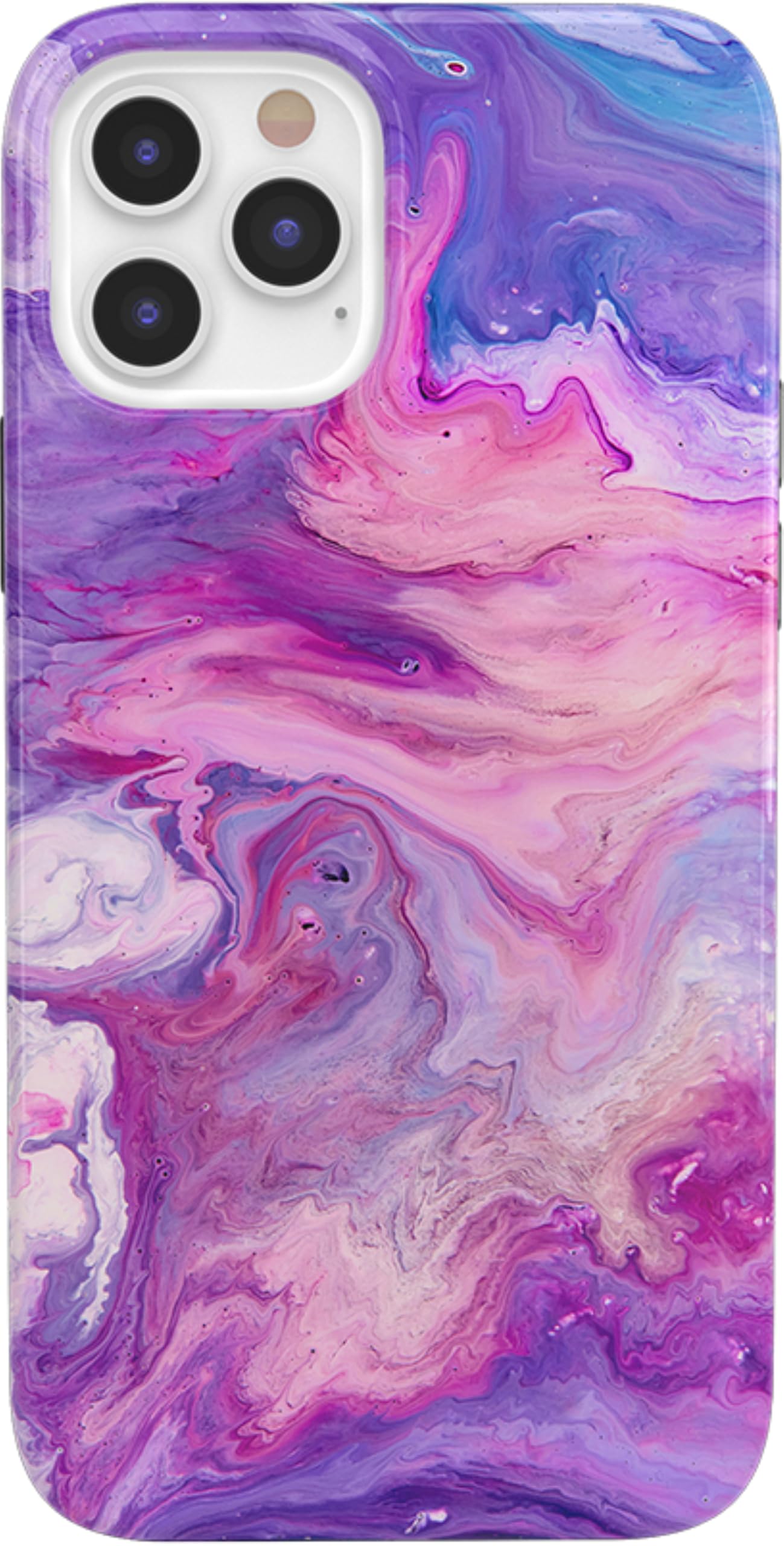 Casely Iphone 1212 Pro Case  Tie Dying Over You Purple Marble Iphone Case