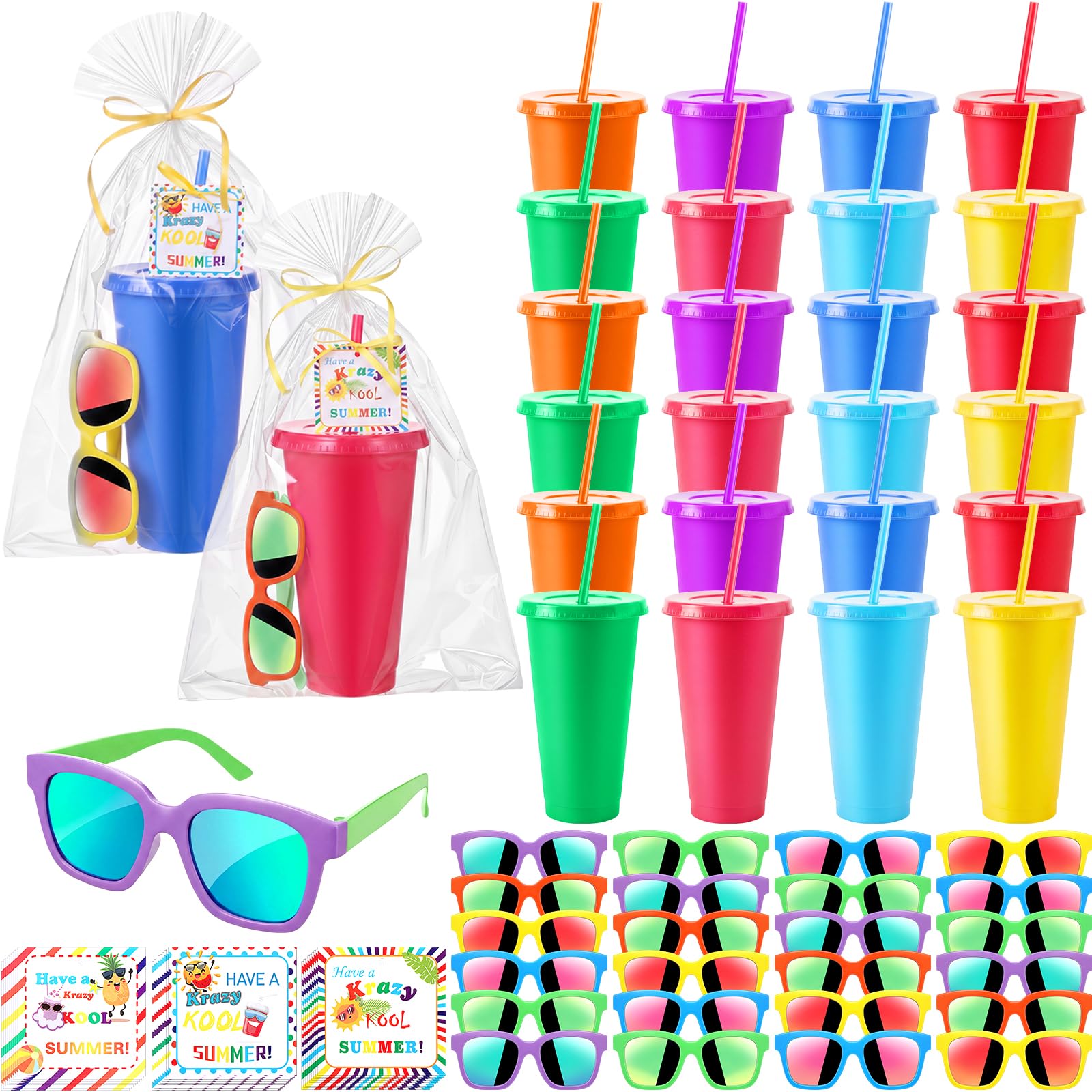 LemonRoad 72 Pcs Back to School Student Gifts, 24oz Tumblers Bulk