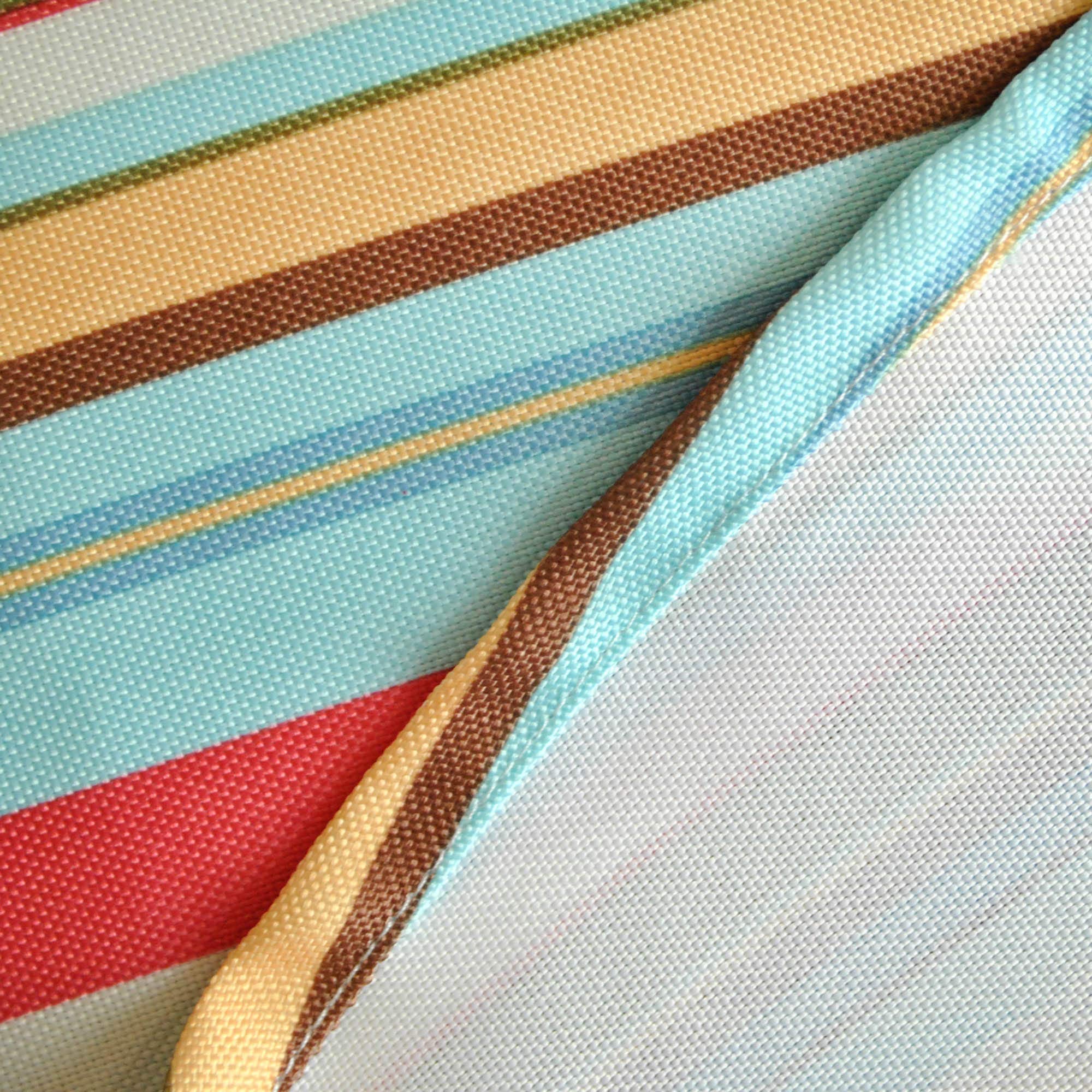 DII Indoor/Outdoor Tabletop Collection Multi-use  Machine Washable  Striped  Tablecloth  60x84  Summer Print