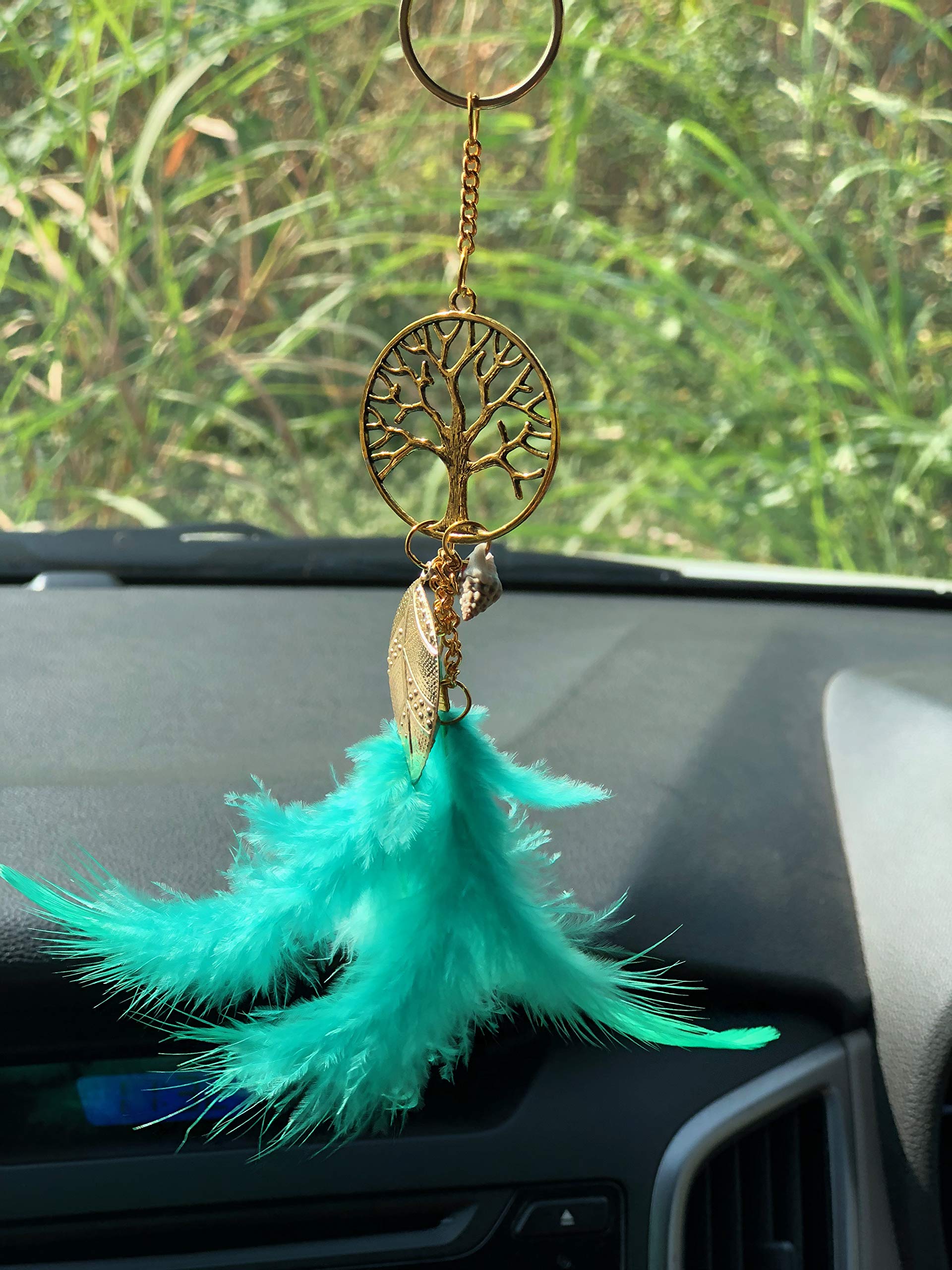 Rooh Dream Catcher ~ Tree Keychain ~ Handmade Hangings for Positivity (Can be Used as Home Decor, Gift, Wall Hangings, Meditatio