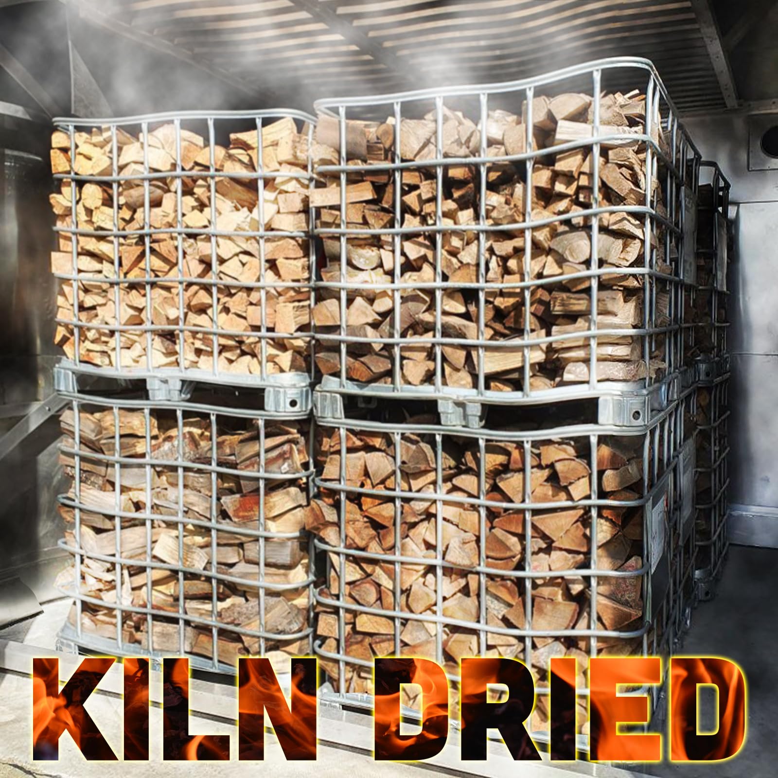 Wilson Cherry Split Firewood - Seasoned Natural Kiln Dried Fireplace, Fire Pit, Bonfire Logs (Regular)