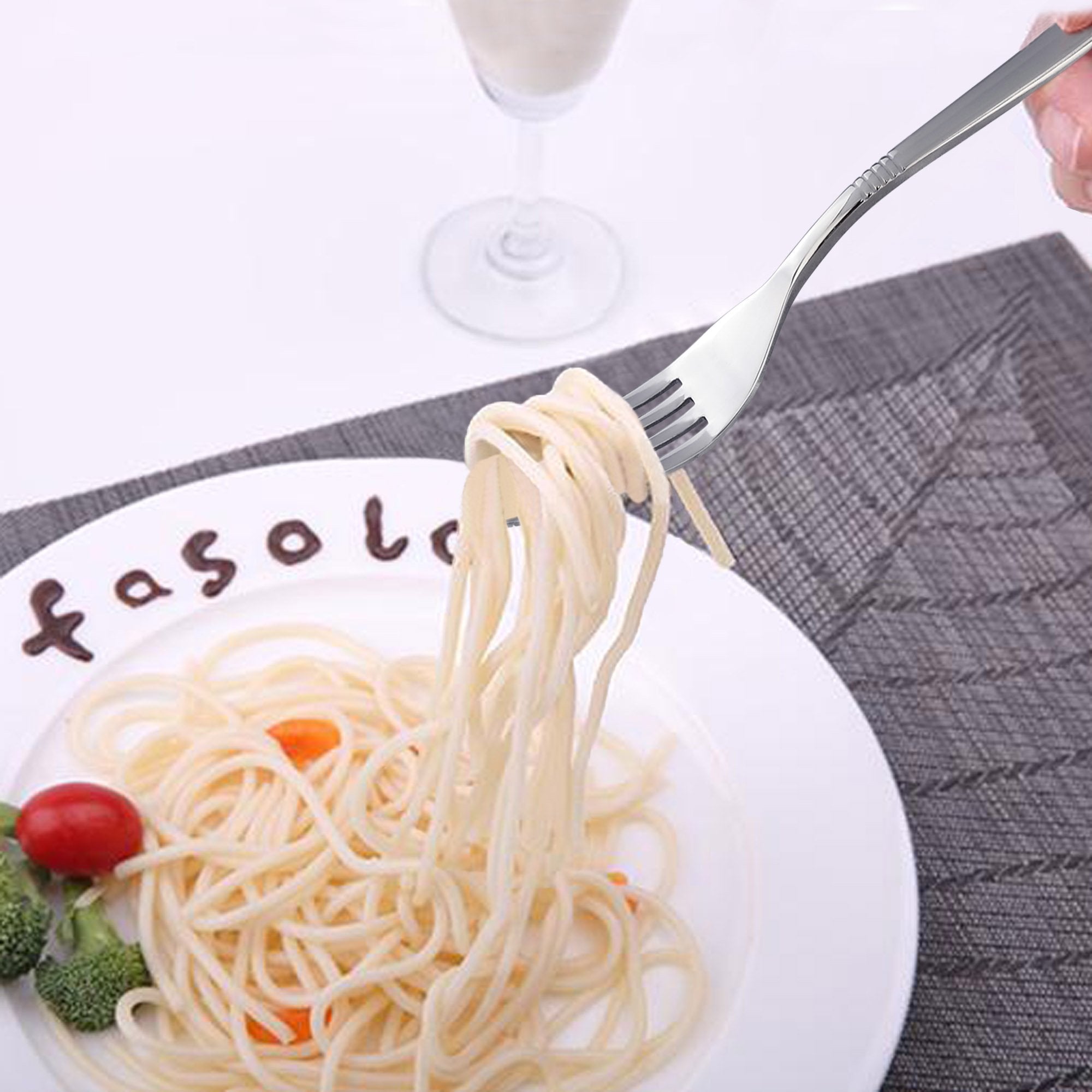 Begale 80-Piece Flatware Set, Stainless Steel, Service For 16