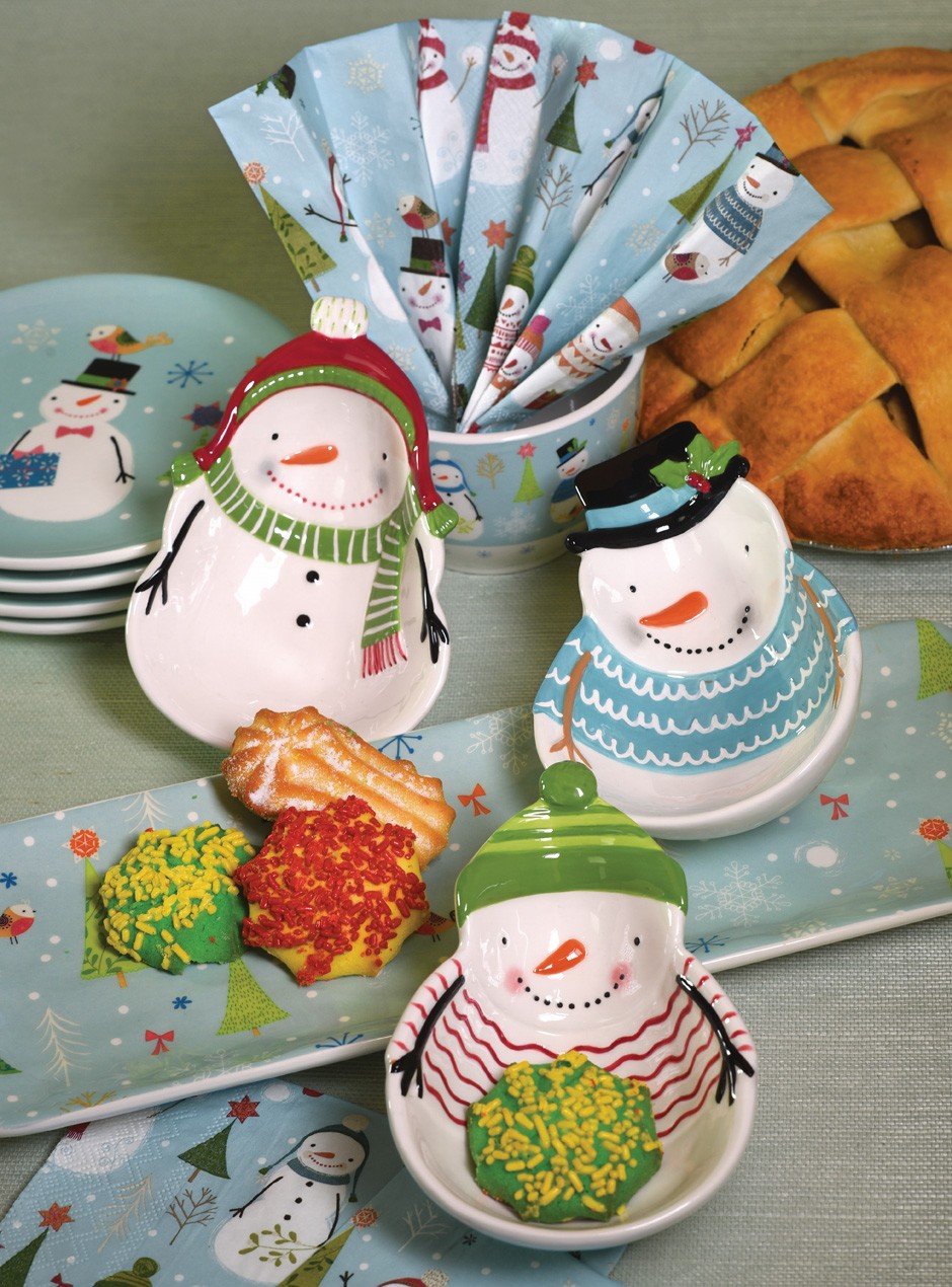 Ideal Home Range 20-Count Sweaterific Snowmen Paper Luncheon Napkins