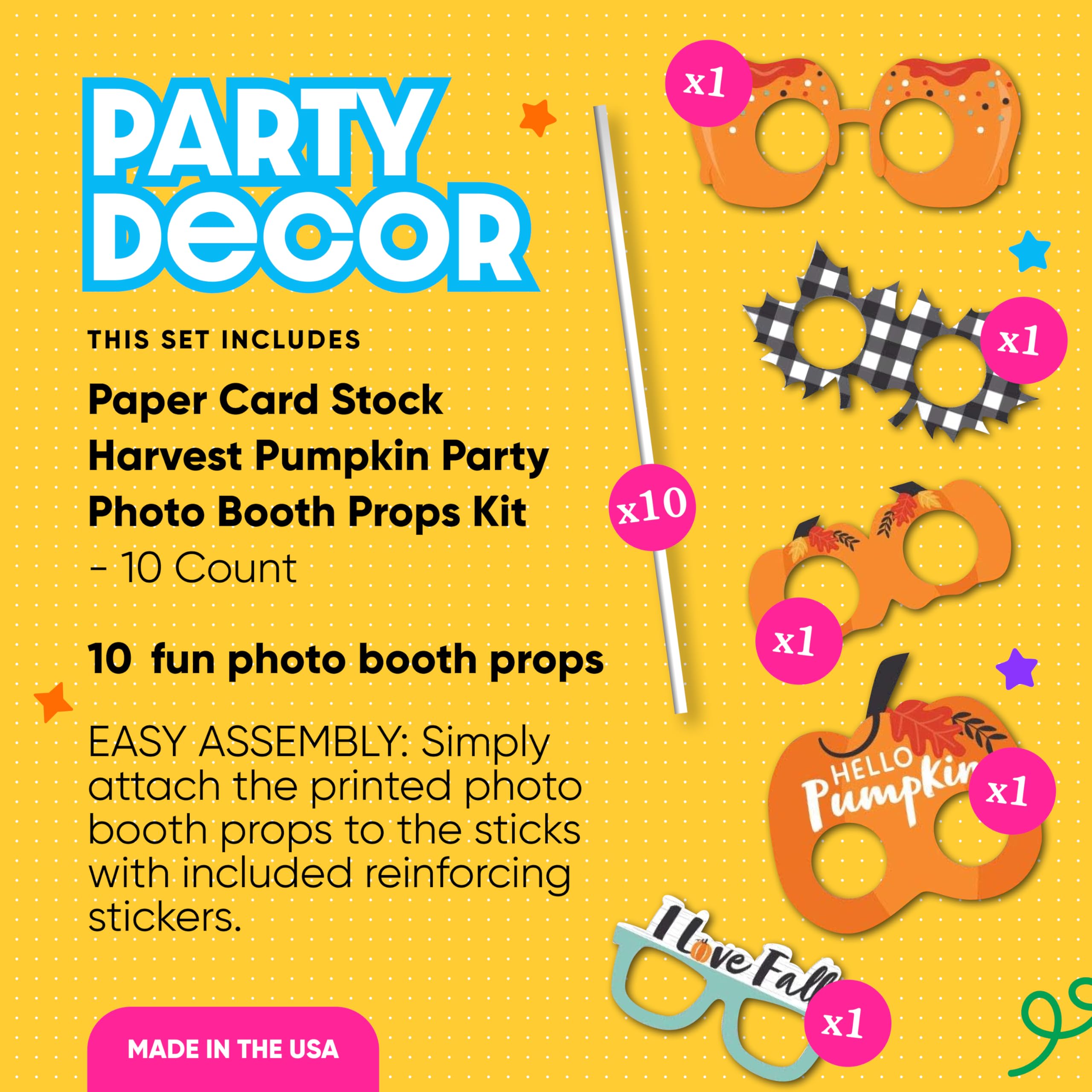 Big Dot Of Happiness Happy Fall Truck - Fall Photo Booth Props - Fall Photo Props - Thanksgiving Photo Props - Pumpkin Patch Pho