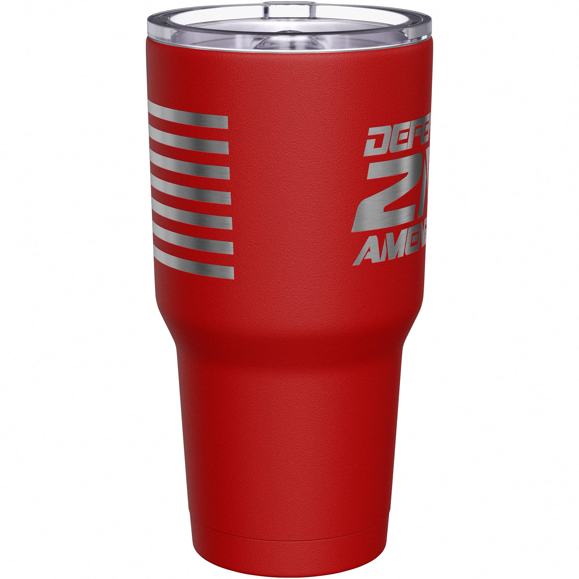 We The People Holsters - Defend The Second Amendment - Coffee Tumbler - American Flag Coffee Travel Mug - Engraved Tumbler - Double Insulated Tumbler - 30 oz