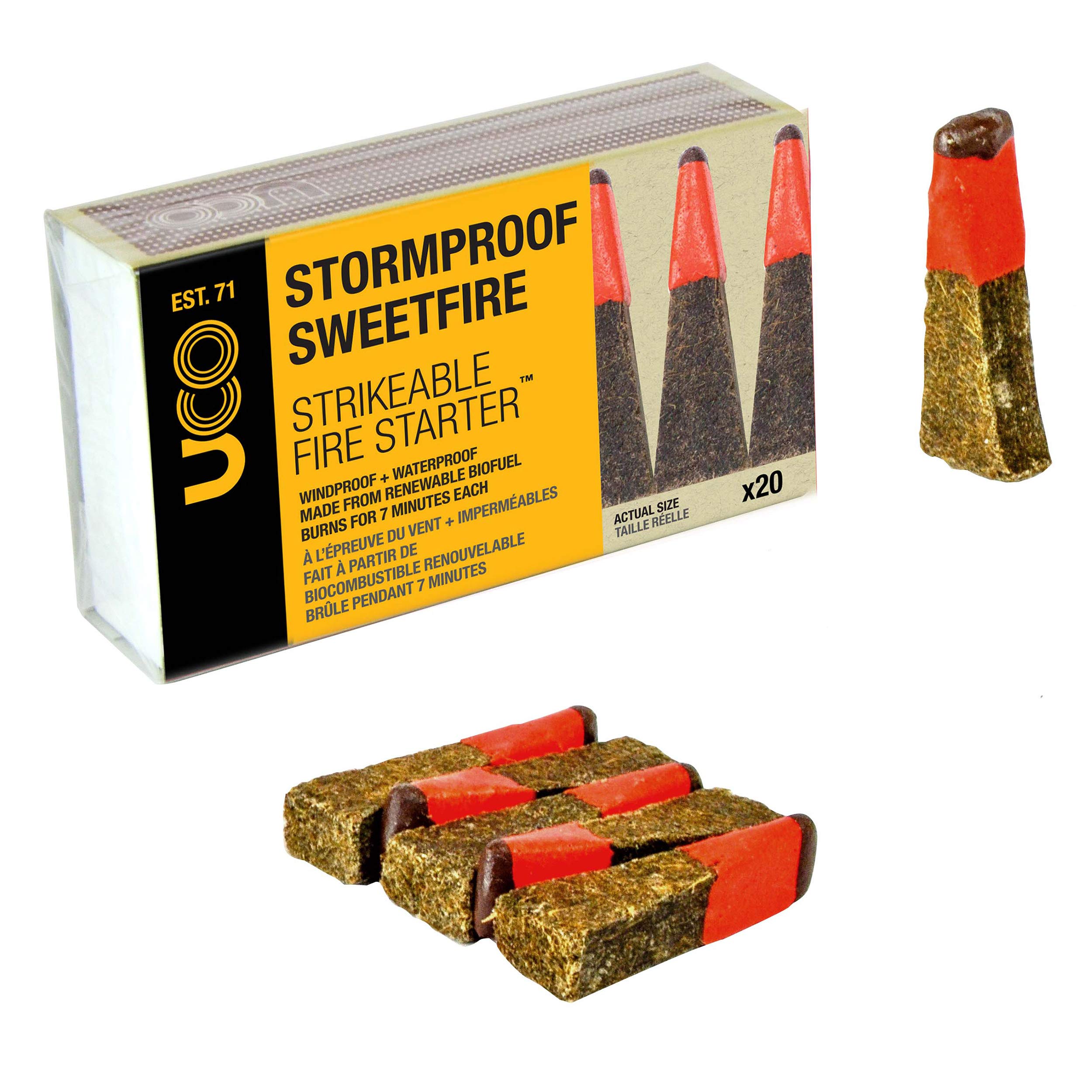 Uco Stormproof Sweetfire Strikeable Firestarters Pk20