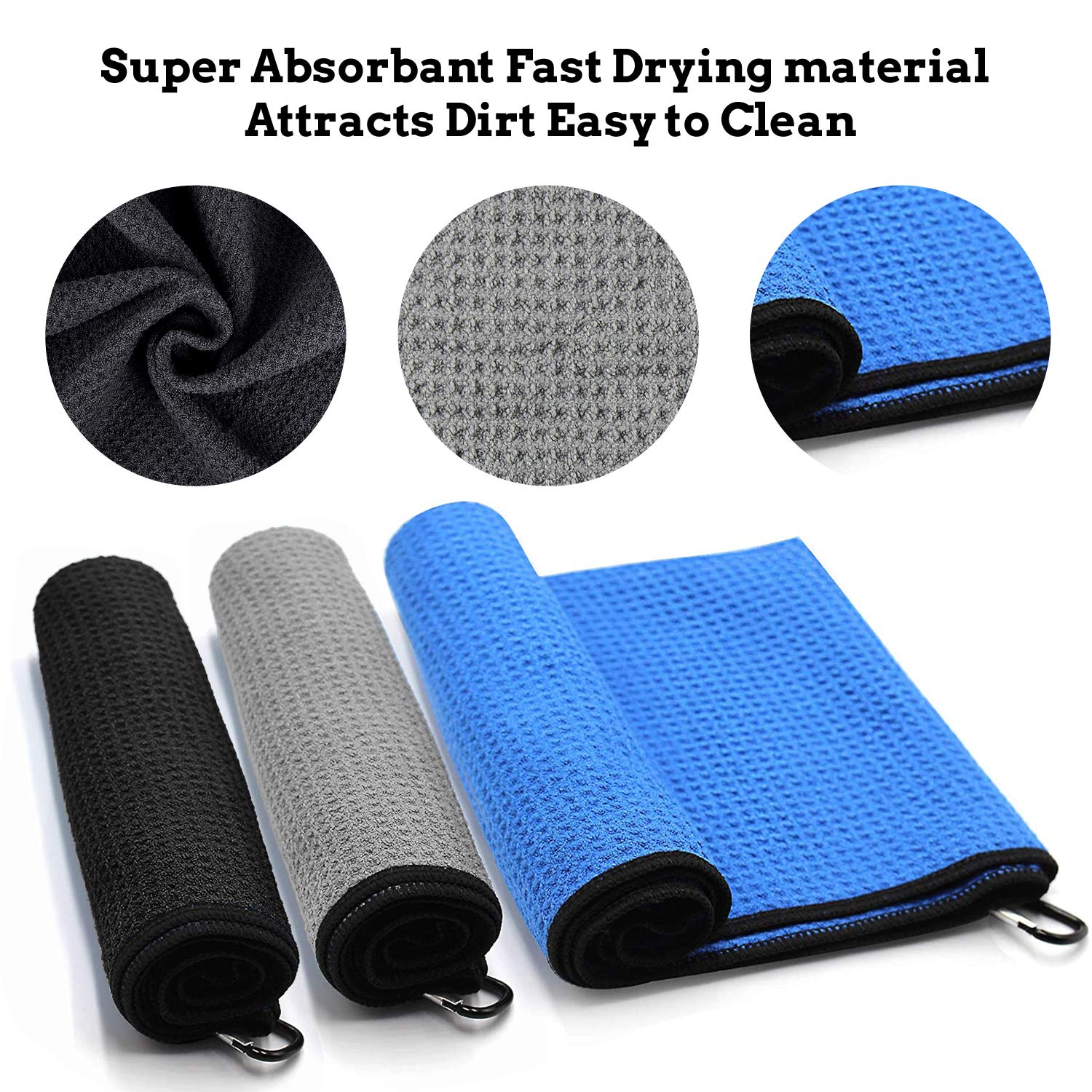 Golf Towel Golf Towels For Golf Bags For Men Golf Bag Towel Caddy Towel Golf Ball Towel Golf Accessories For Men Golf Club Clean