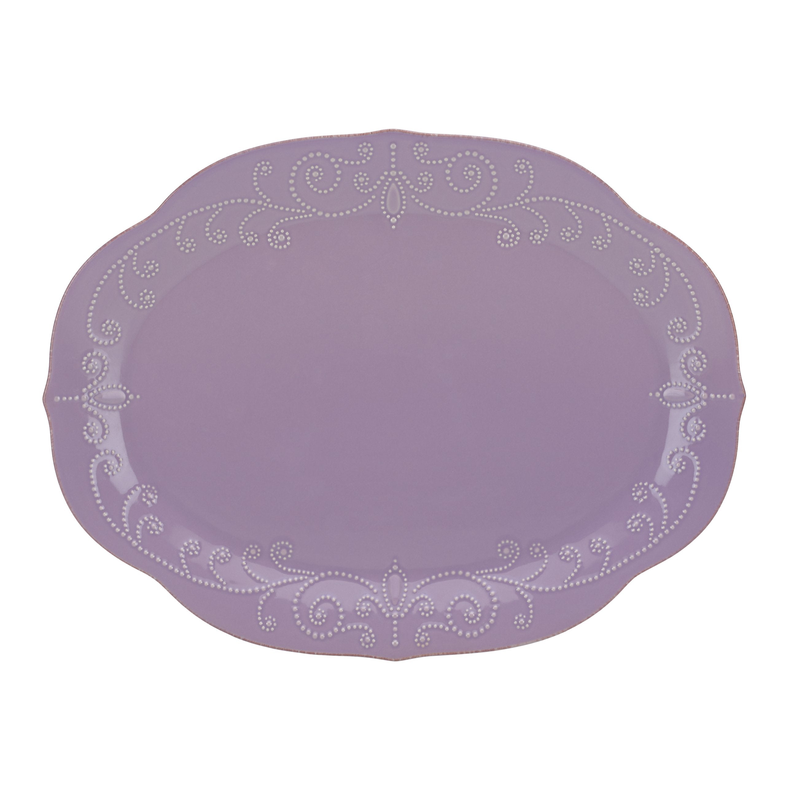 Lenox French Perle Violet Oval Platter