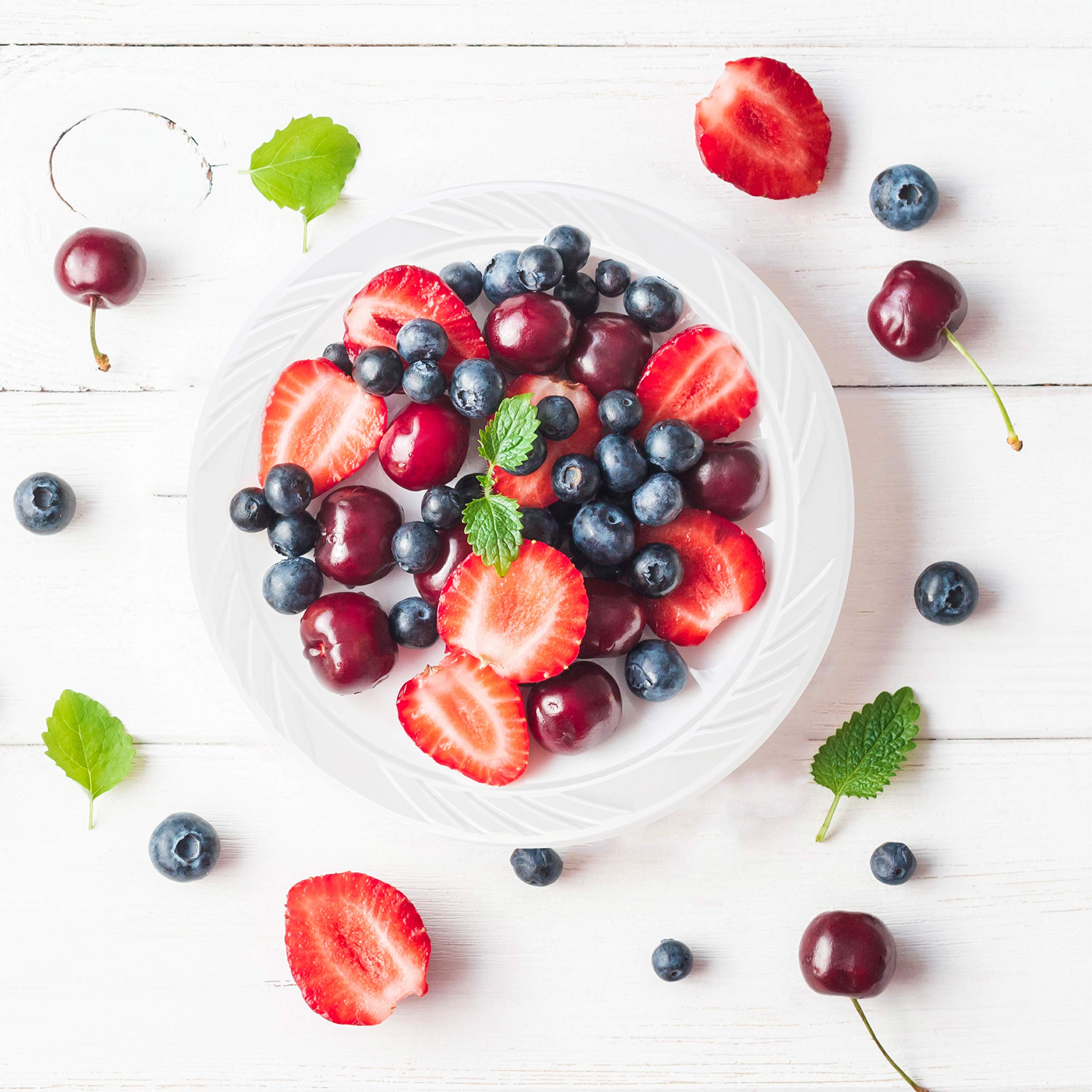 Plasticpro 200 Count Disposable 6 Inch White Plastic Dessert Plates