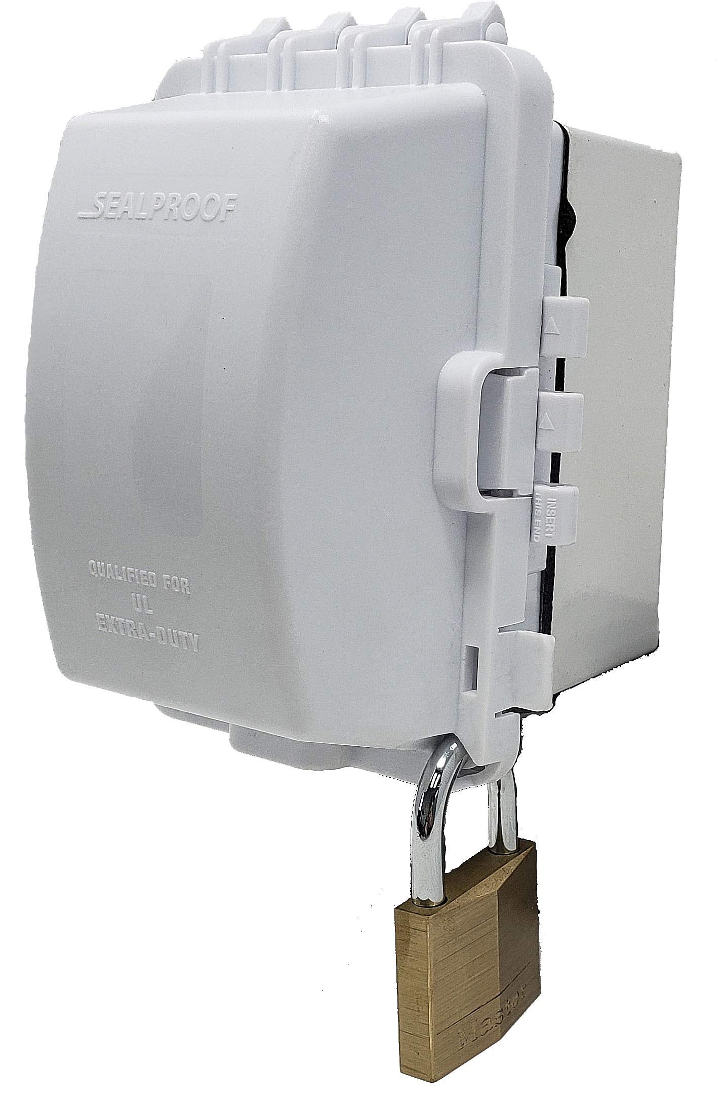 Sealproof 1-Gang Weatherproof In Use Outlet Cover  Horizontalvertical Outdoor Plug And Receptacle Protector, Lockable Bubble Cov