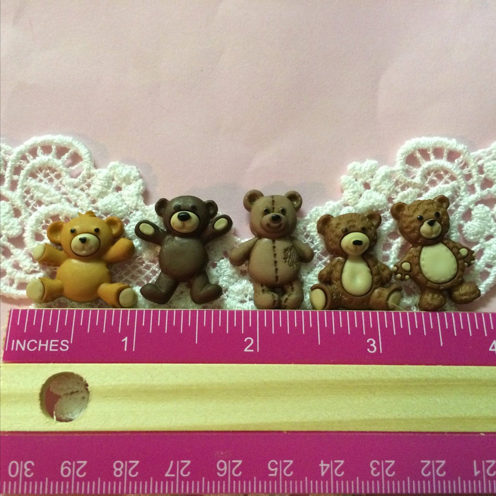 Sweet Bears, Teddy Bears, Animals, (Measurements Second Picture/No Returns) Silicone Mold By Oh! Sweet Art