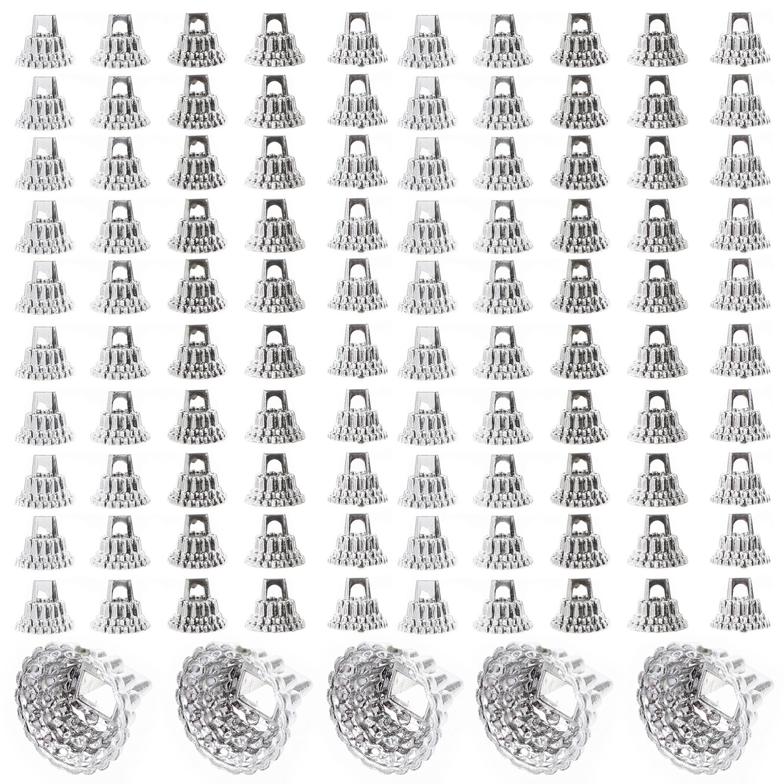 Veemoon 1set Replaceable Christmas End Caps Pendant for Holiday Ornaments Easy to Install Secure for Xmas Decorations and Tree D