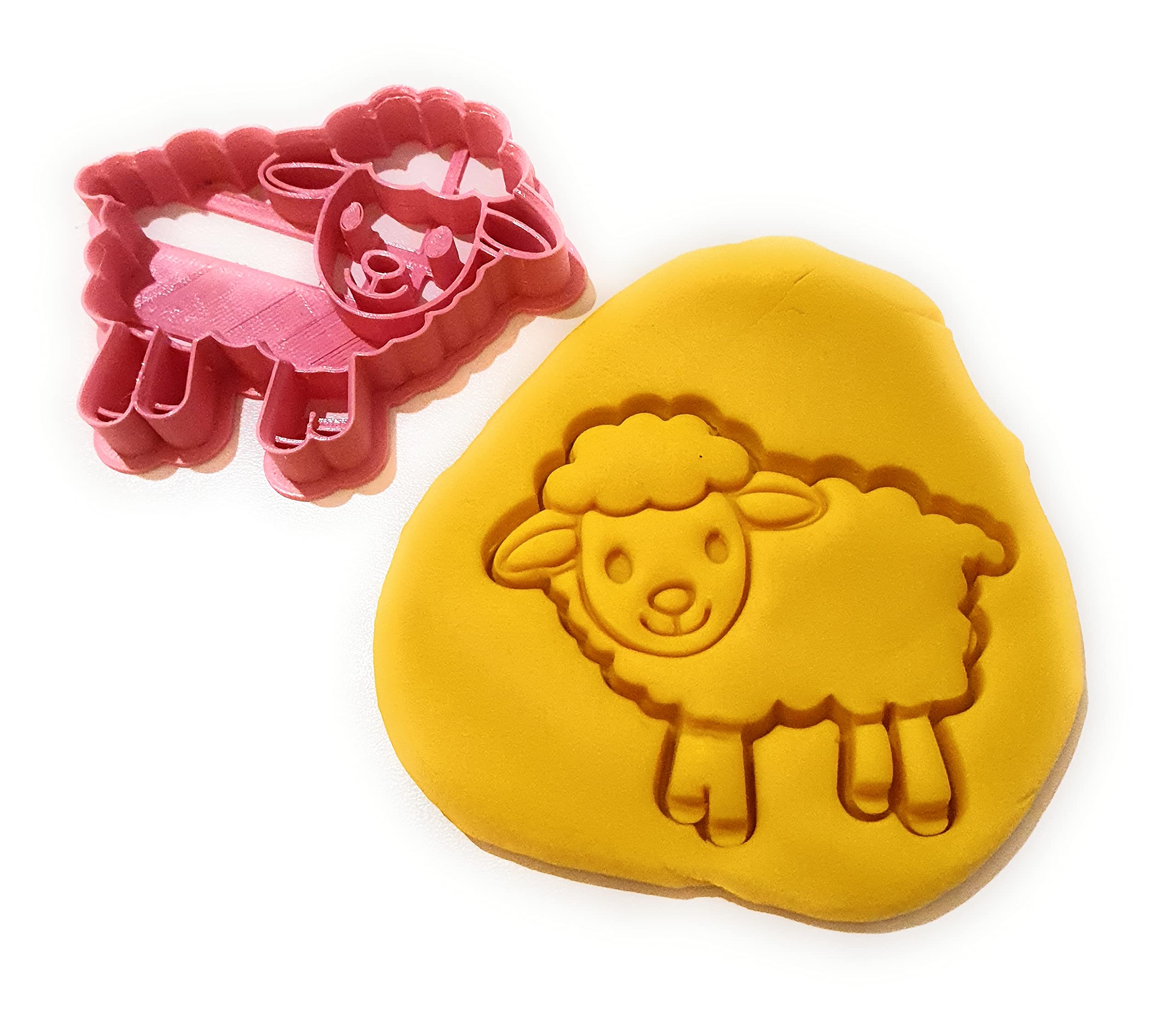 T3D Cookie Cutters Sheep Cookie Cutter, Suitable For Cakes Biscuit And Fondant Cookie Mold For Homemade Treats