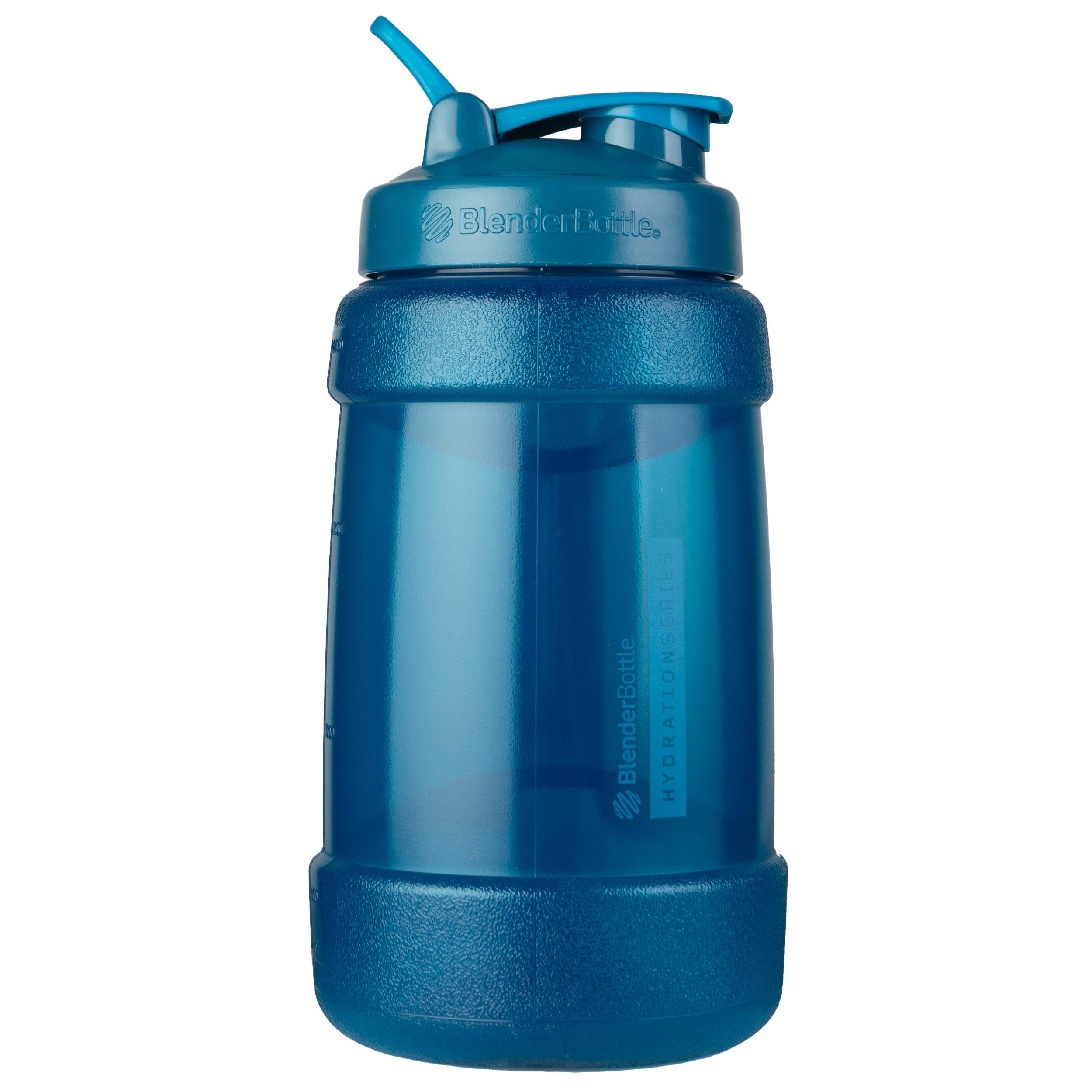 Blenderbottle Half Gallon Water Bottle, Koda Large Water Jug, 74-Oz, Blue, 2.2-Liter