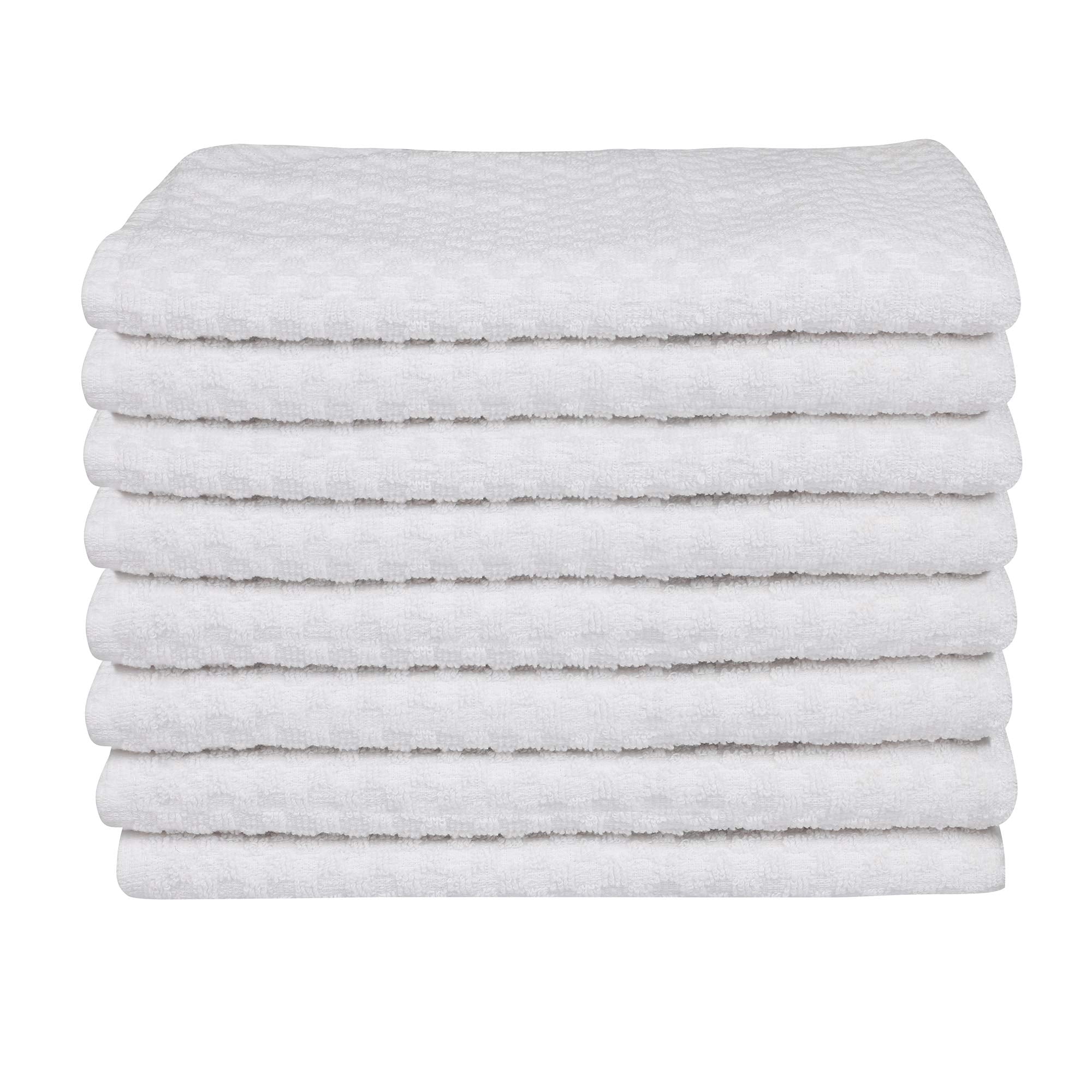 Dg Collections Kitchen Dish Towels, 100% Natural Cotton, Set Of 8 (15X25 Inches), Multi-Purpose Kitchen Terry Towels, Very Soft,
