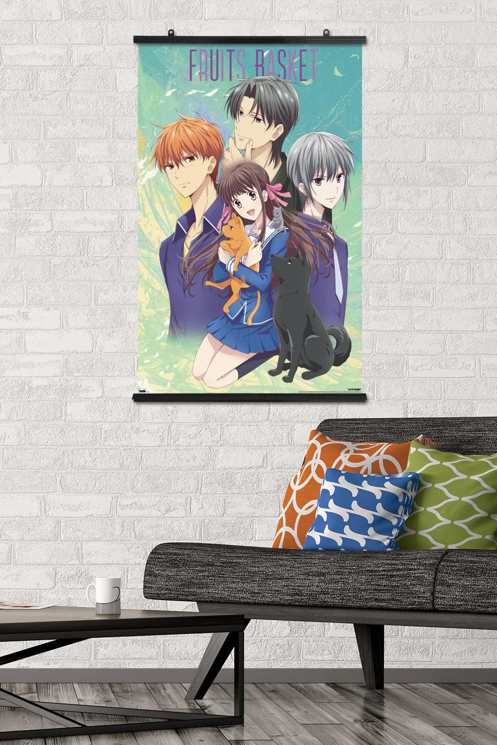 Trends International Fruits Basket - Art Work Wall Poster, 22.375'' X 34'', Poster & Clip Bundle