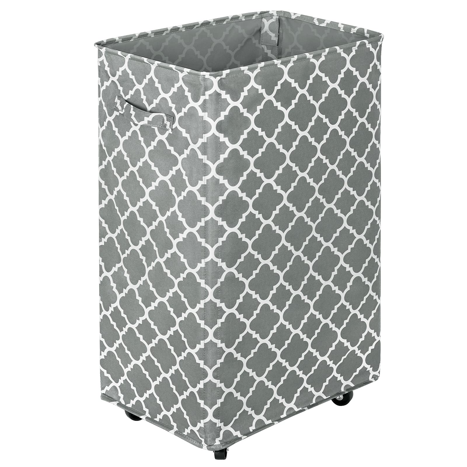 WOWLIVE Large Rolling Laundry Basket Wheels 90L Collapsible Tall Laundry Hamper Handle Foldable Dirty Clothing laundry storage o