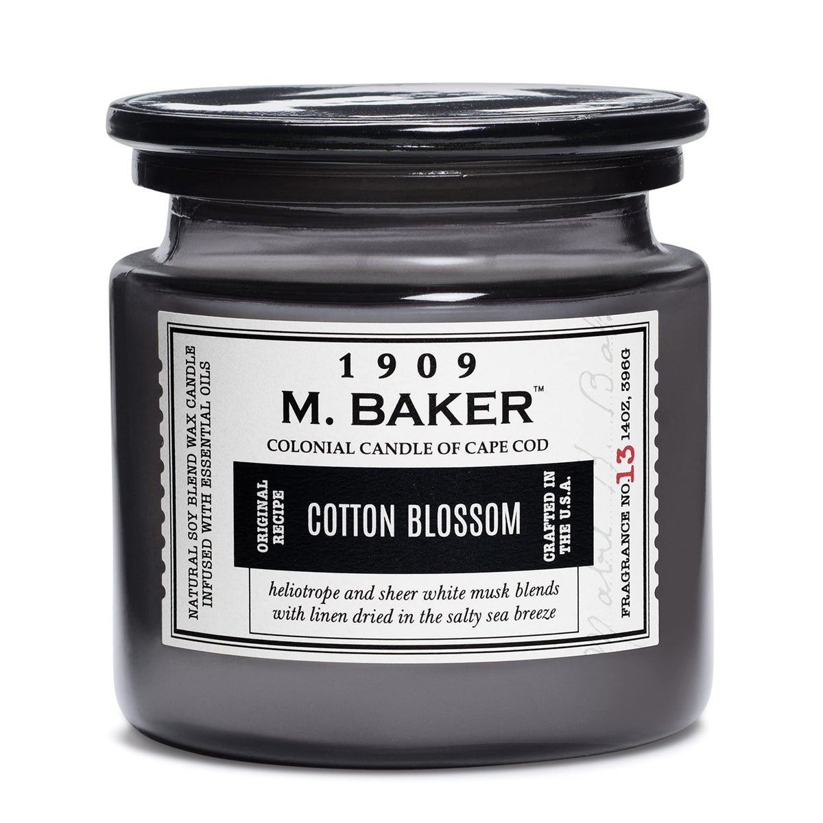 Colonial Candle Cotton Blossom Scented Jar Candle | 2-Wick Natural Soy Blend Wax Candle for Home | Relaxing Aromatherapy Candle