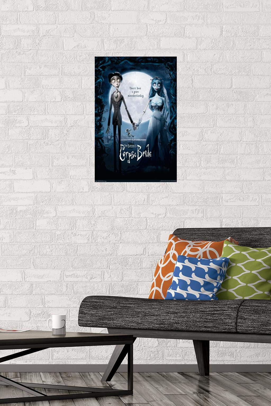 Trends International Tim Burton'S The Corpse Bride - One Sheet Wall Poster, 14.725'' X 22.375'', Premium Unframed Version