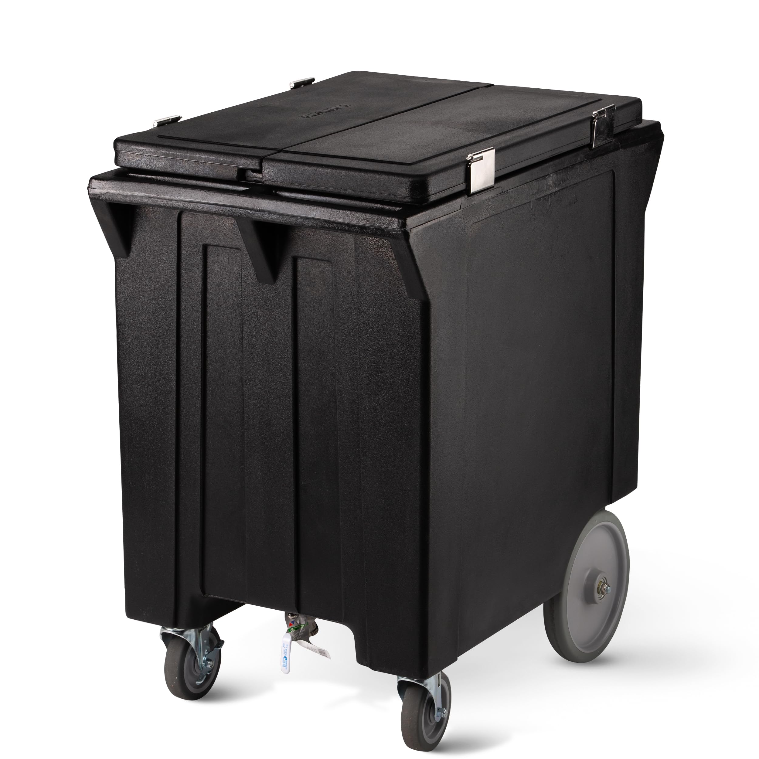Carlisle FoodService Products Cateraide Ice Caddy Holds 200 Lbs Of Ice with Wheels for Catering, Kitchens, and Restaurants, Plas