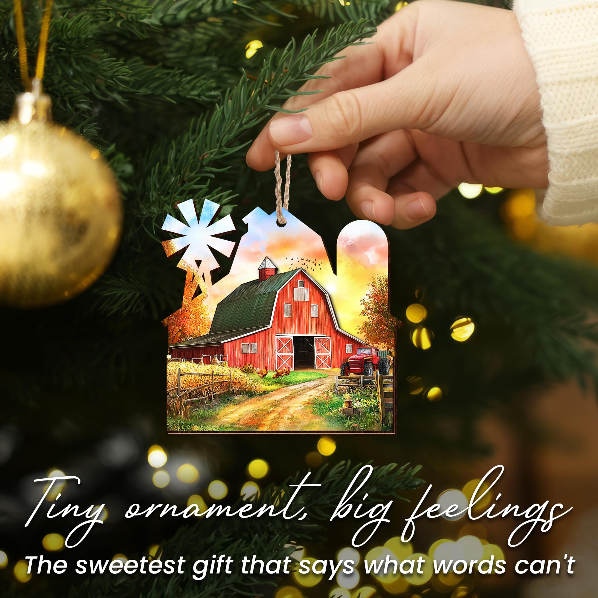OASSIE Farmhouse Horse Gifts for Women, Men, Christmas Ornaments 2025 - Horse Gifts for Family, Friends, Farmhouse Decor - Chris
