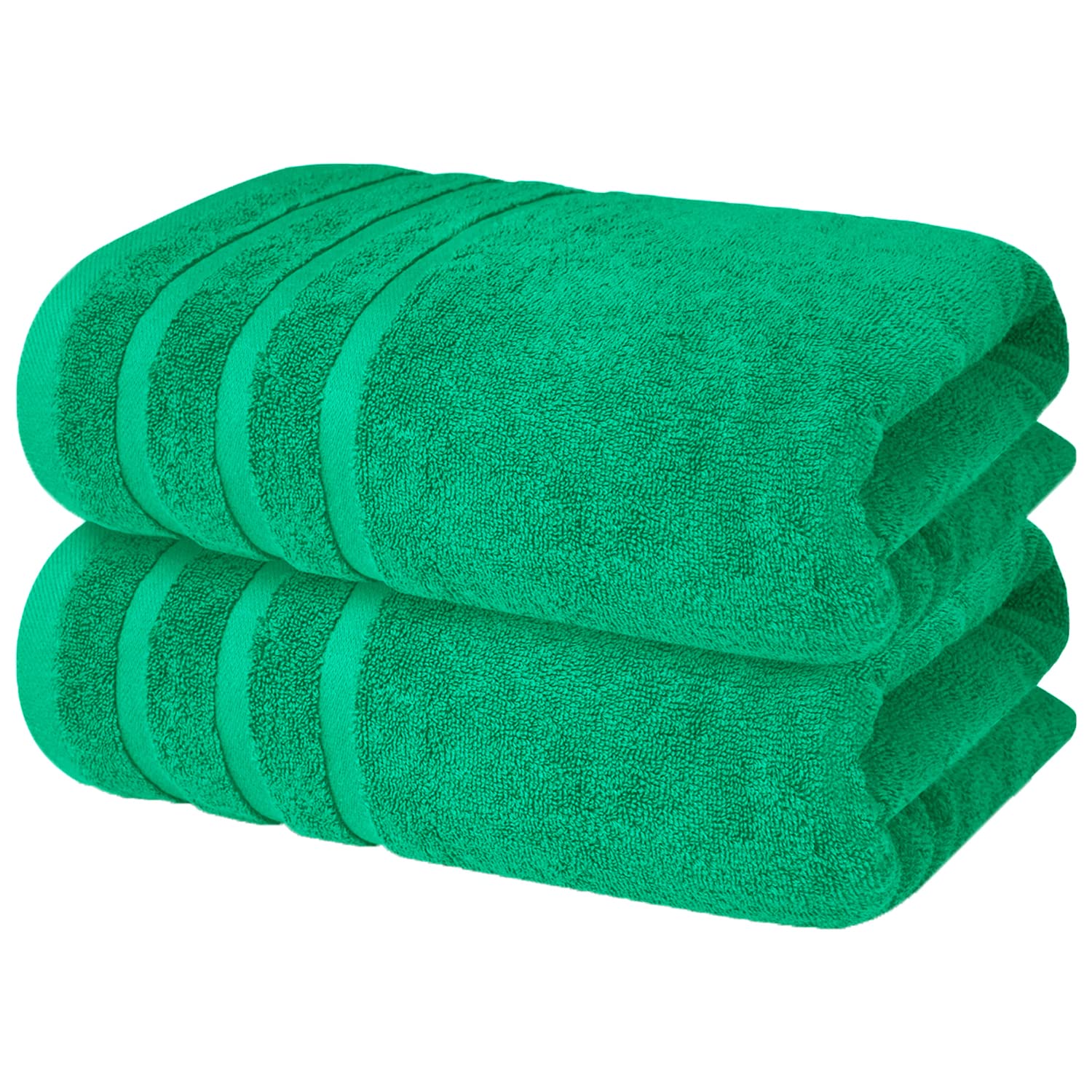 Infinitee Xclusives Luxury 100% Cotton Bath Towel Set (2 Pack Bath Towels 700 Gsm, Vivid Green)