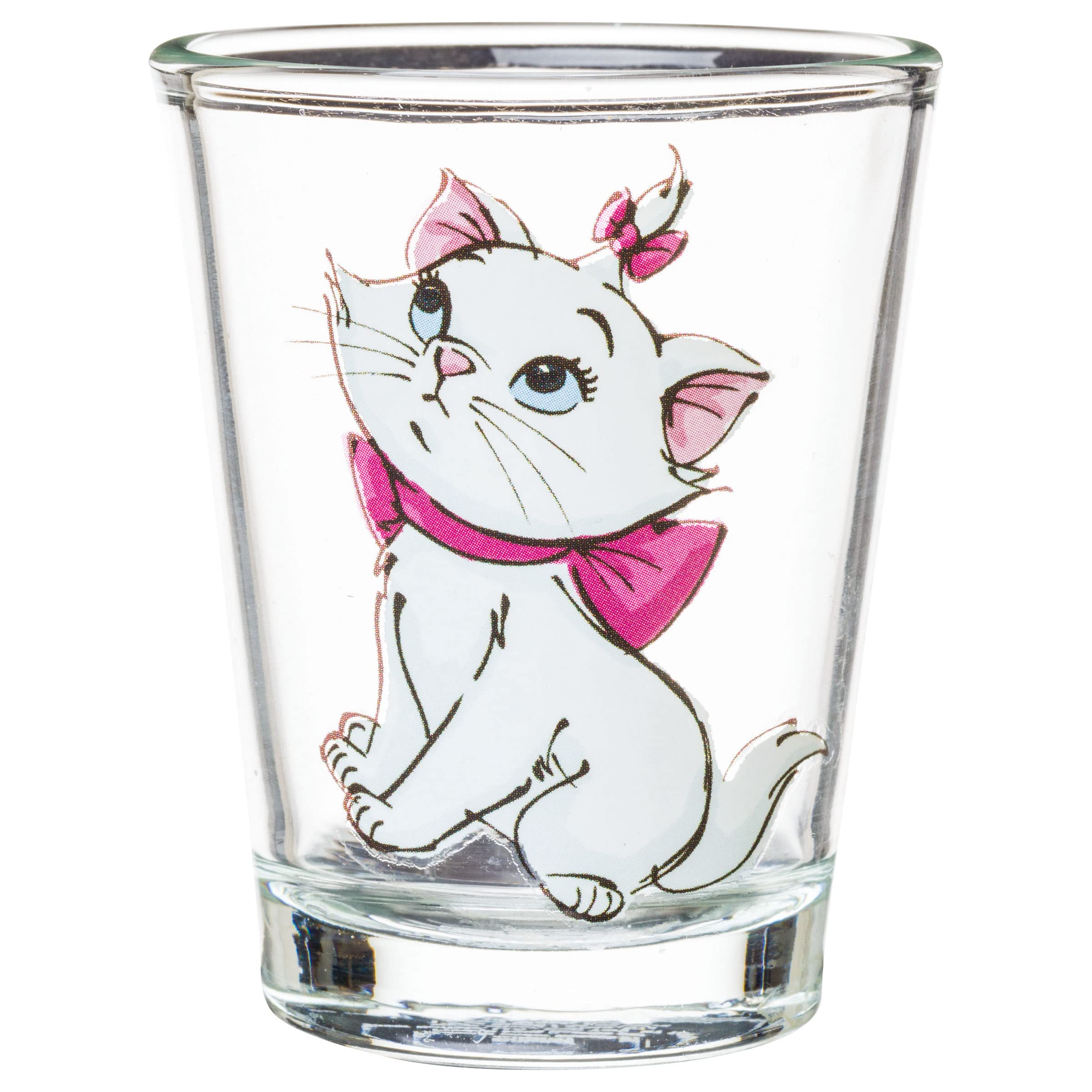 Silver Buffalo Disney Aristocats Featuring Marie 4 Pack Mini Glasses, 1.5 Ounces