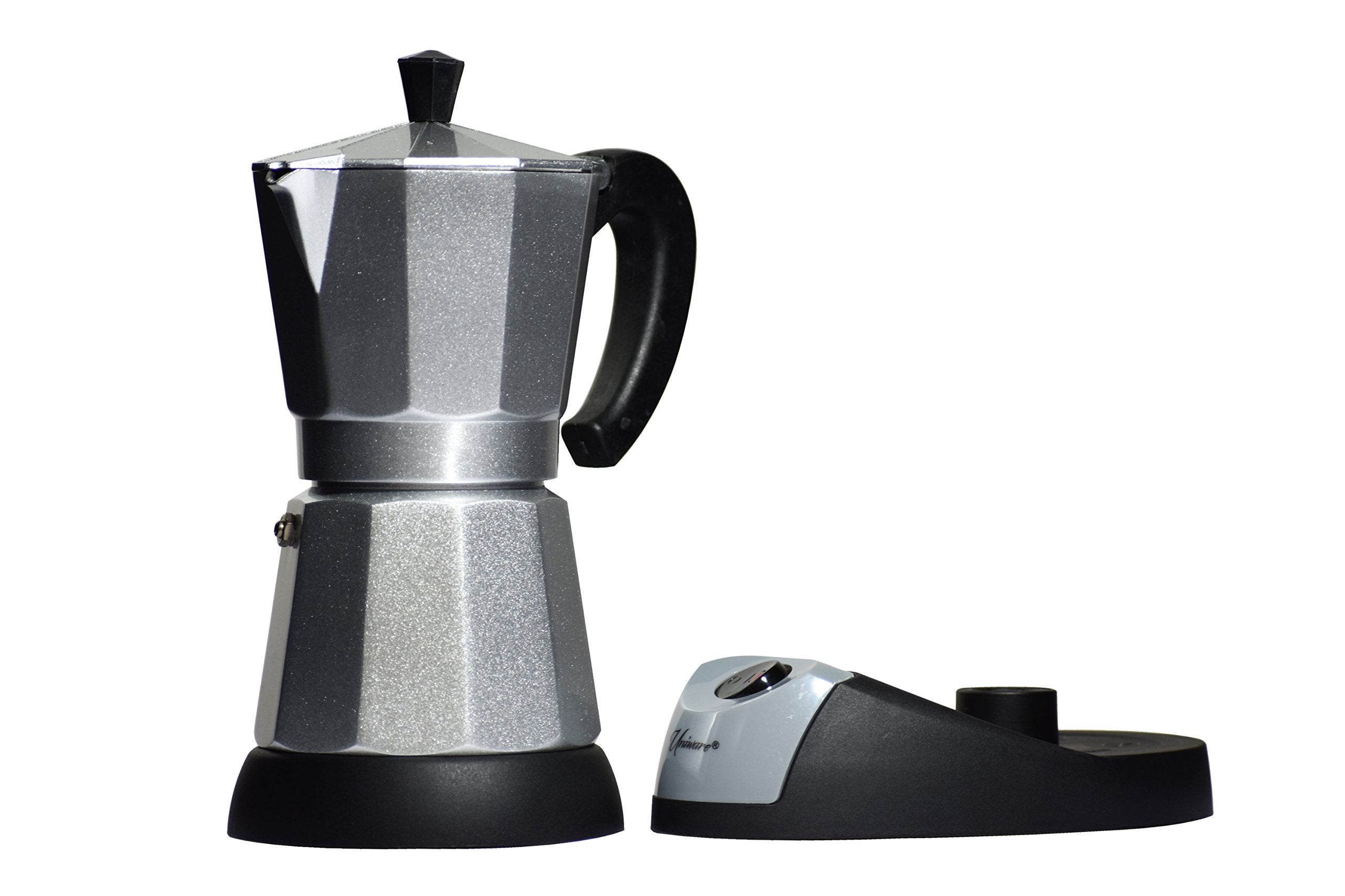 Uniware Electric Bialetti Moka Espresso Maker 6 Cups