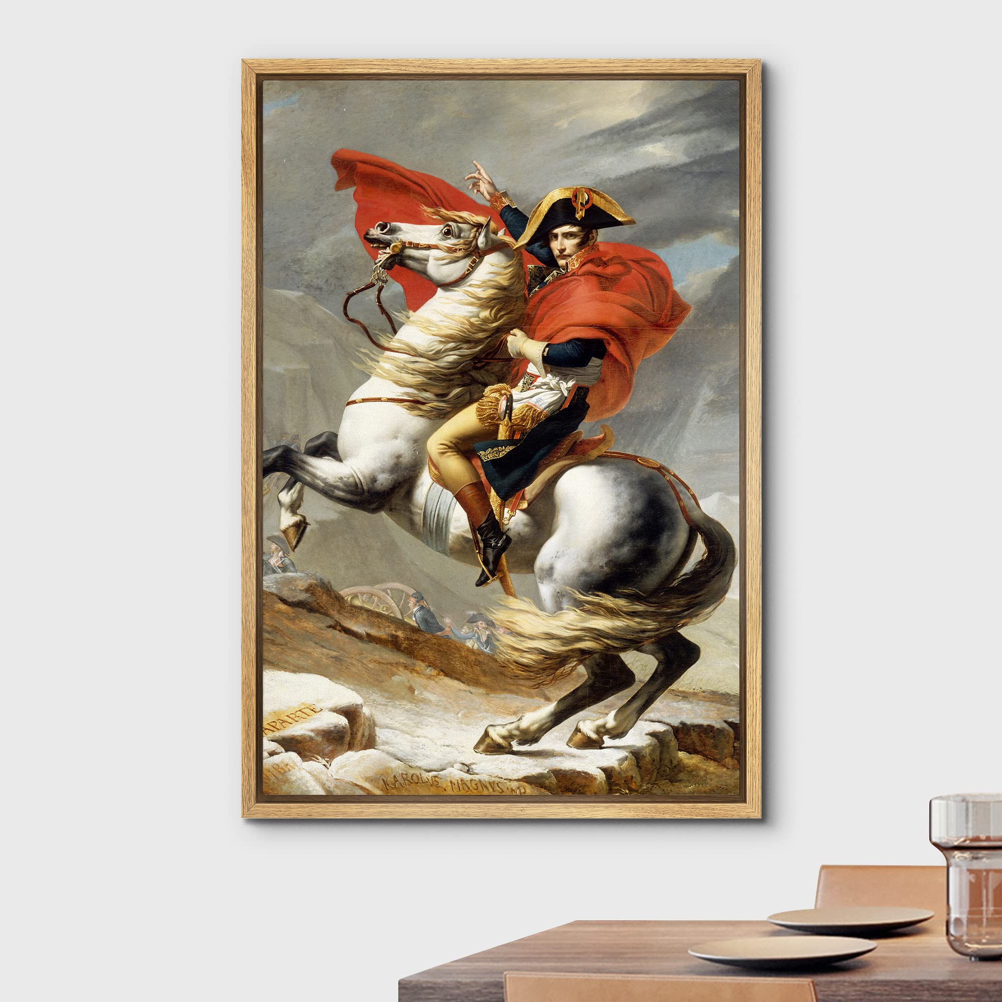Wall26 Framed Canvas Print Wall Art Portrait Of Napoleon Bonaparte People Pop Culture Historical Realism Famous Closeup Multicol