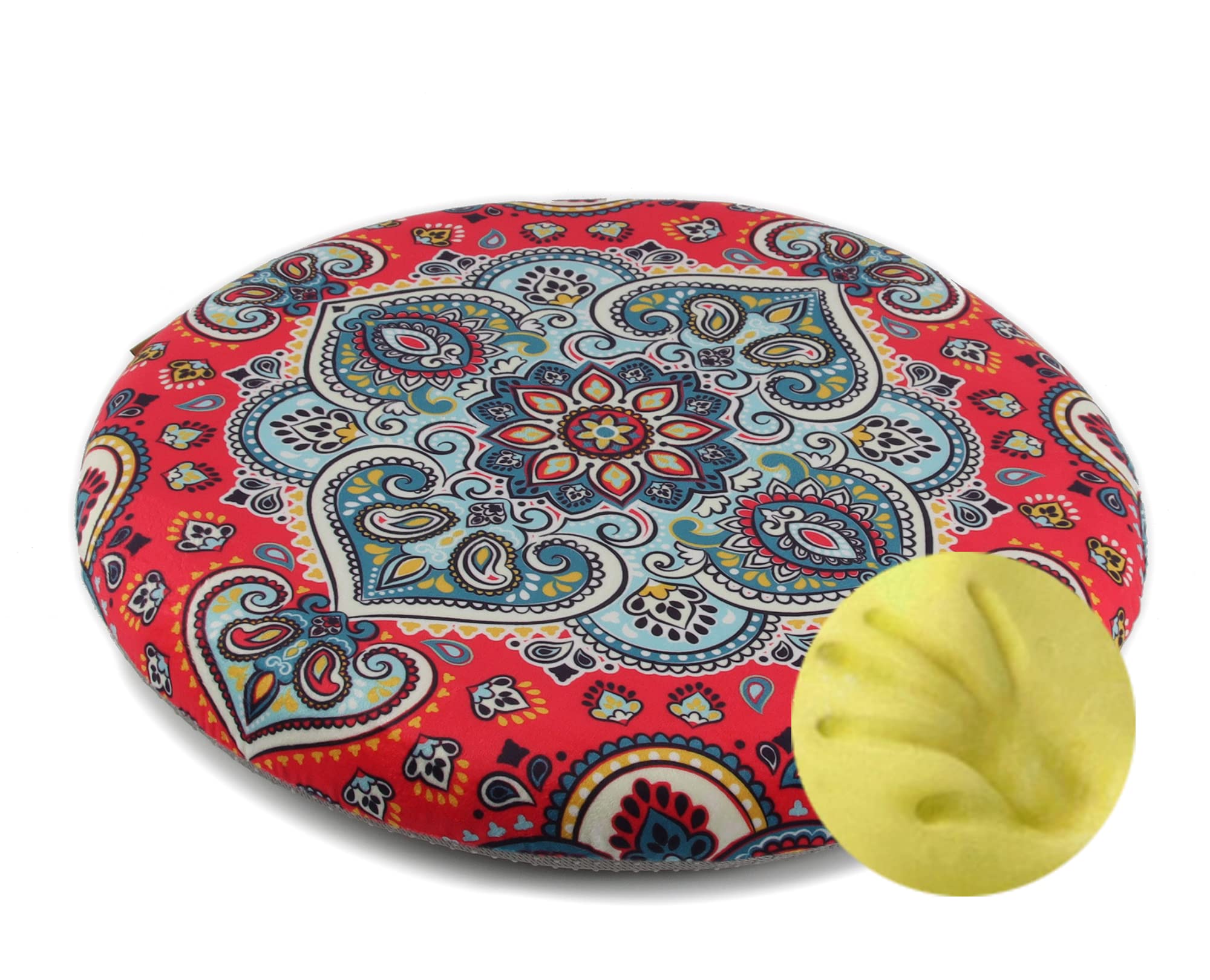 Sigmat Memory Foam Seat Cushion Anti-Slip Soft Round Stool Cushion Chair Pad 20 Inch Purple
