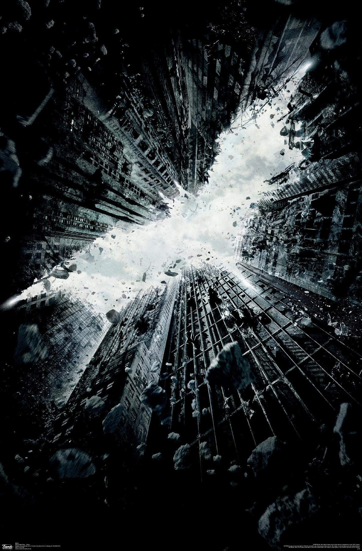 Trends International Dc Comics Movie - The Dark Knight Rises - Teaser One Sheet Wall Poster, 22.375'' X 34'', Premium Unframed V