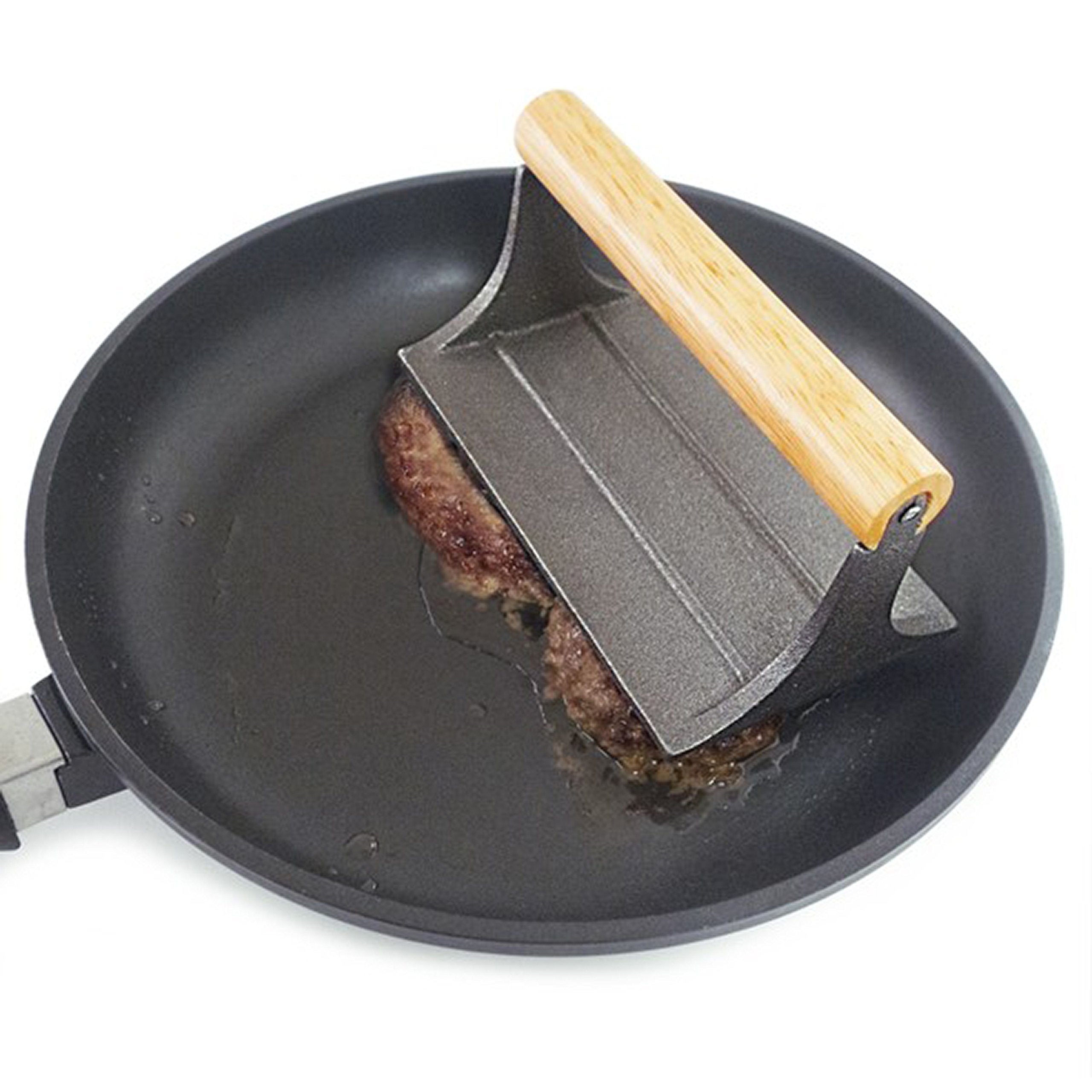 Norpro Cast Iron Bacon Press With Egg Ring Set