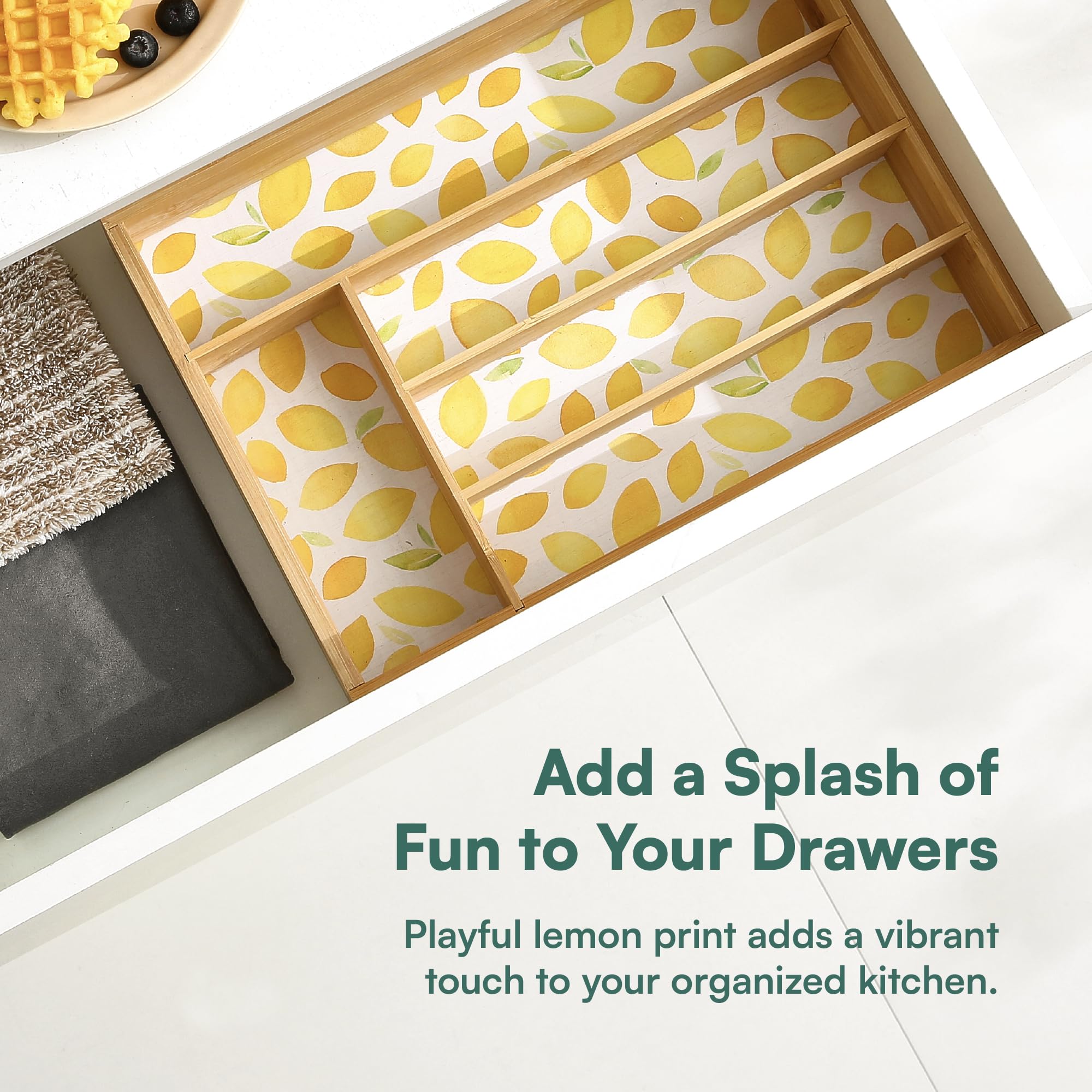 Pristine Bamboo Kitchen Drawer Organizer - Silverware Organizer For Kitchen Organization & Storage, Utensil Holder & Bamboo Orga