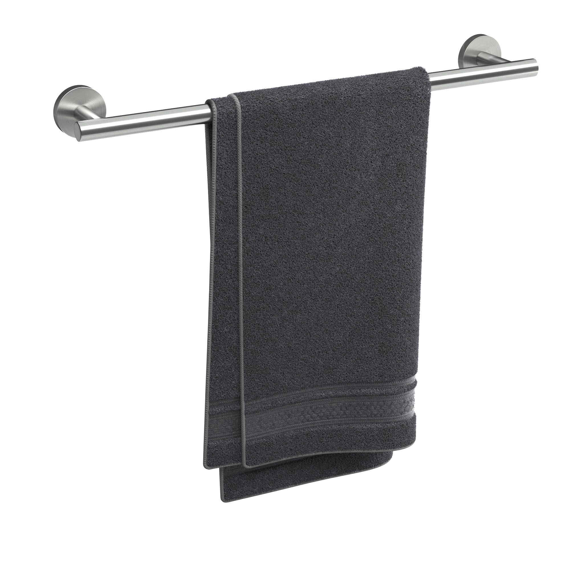 Luxbaro 18 Inch Brushed Nickel Towel Bar, Thicken Towel Rack For Bathroom Wall Mounted, Sus304 Stainless Steel Towel Rod, Modern