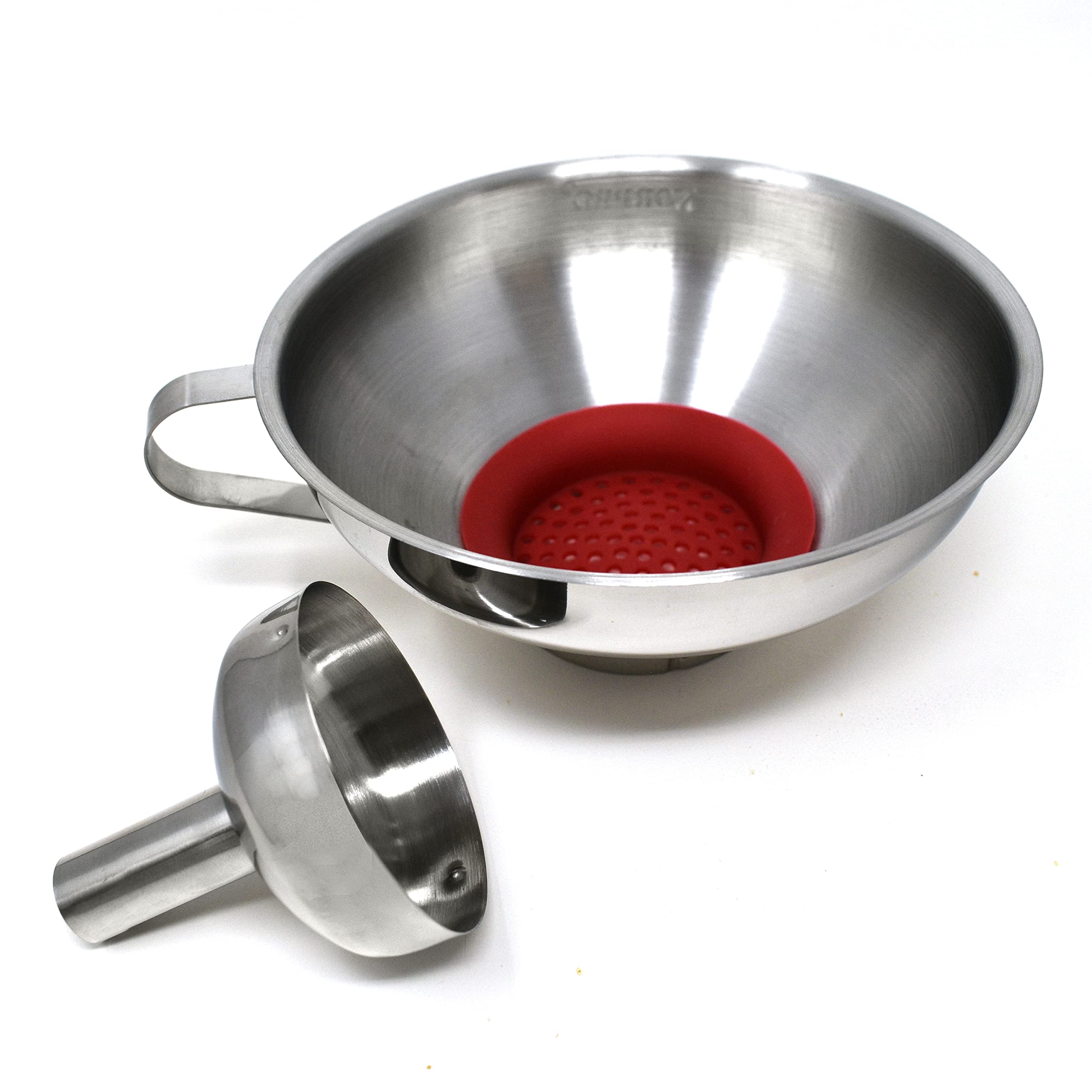 Norpro Stainless Steel Funnel With Removable Spout,Silver,5 Inch