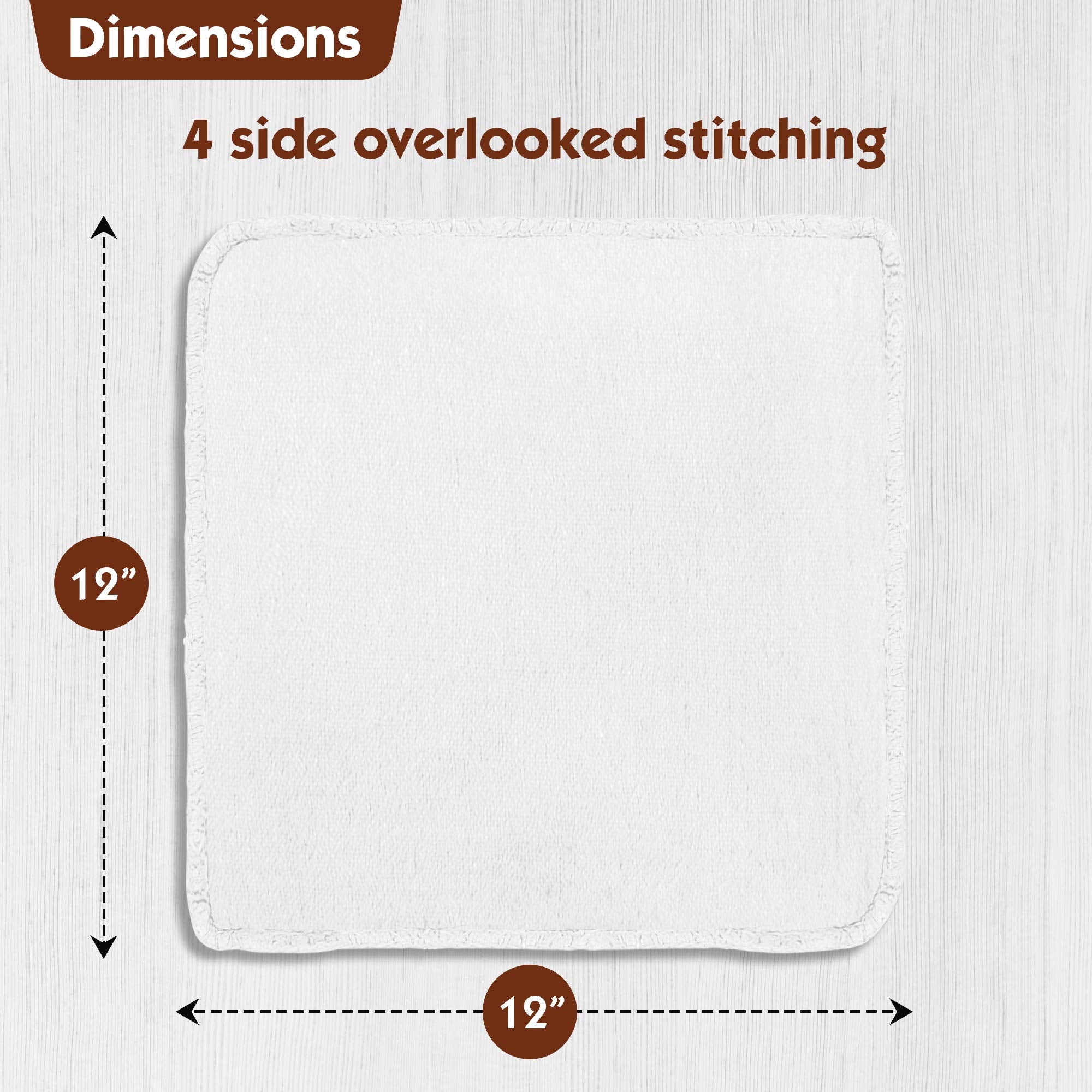 Nabob Wipers Auto Mechanic Shop Towels 25 Pack Shop Rags 100% Cotton Size 14''x14'' Commercial Grade?(25?Pack ?White)