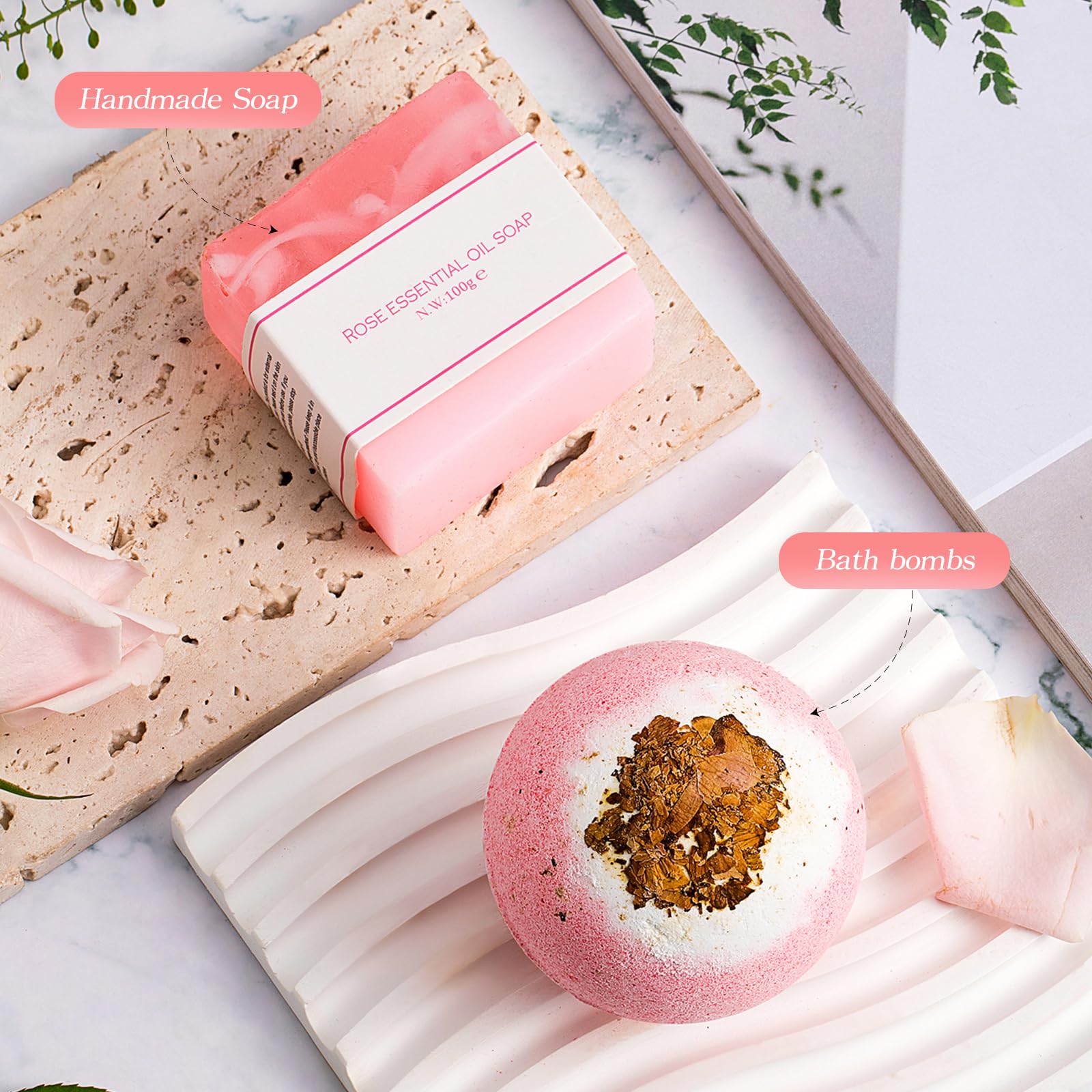 Spa Gift Baskets for Women, Care Package for Women After Surgery, Birthday Baskets, Gift Baskets with Luxurious Blanket for Wome